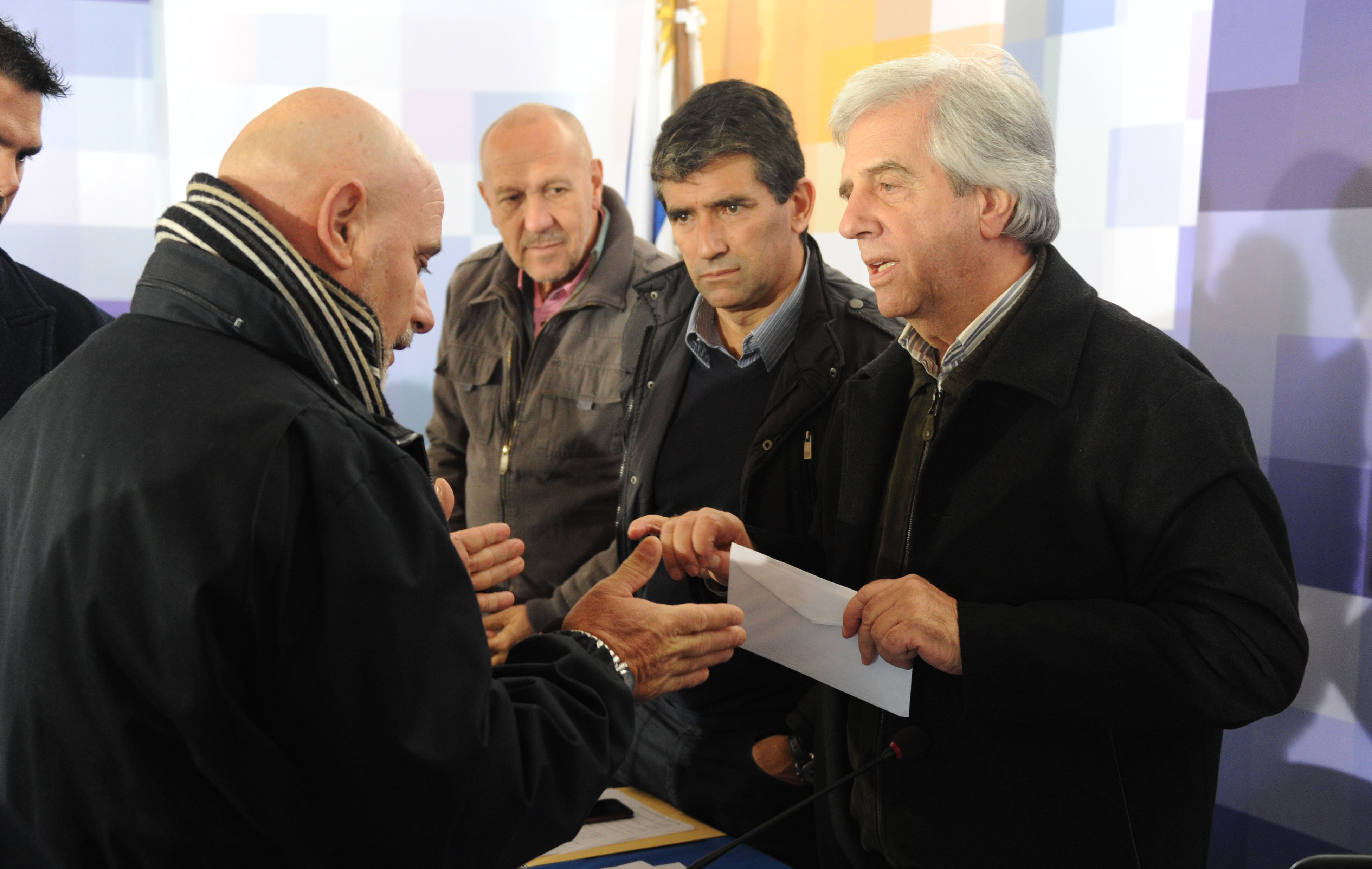 Presidente Vázquez recibe carta de ferroviarios
