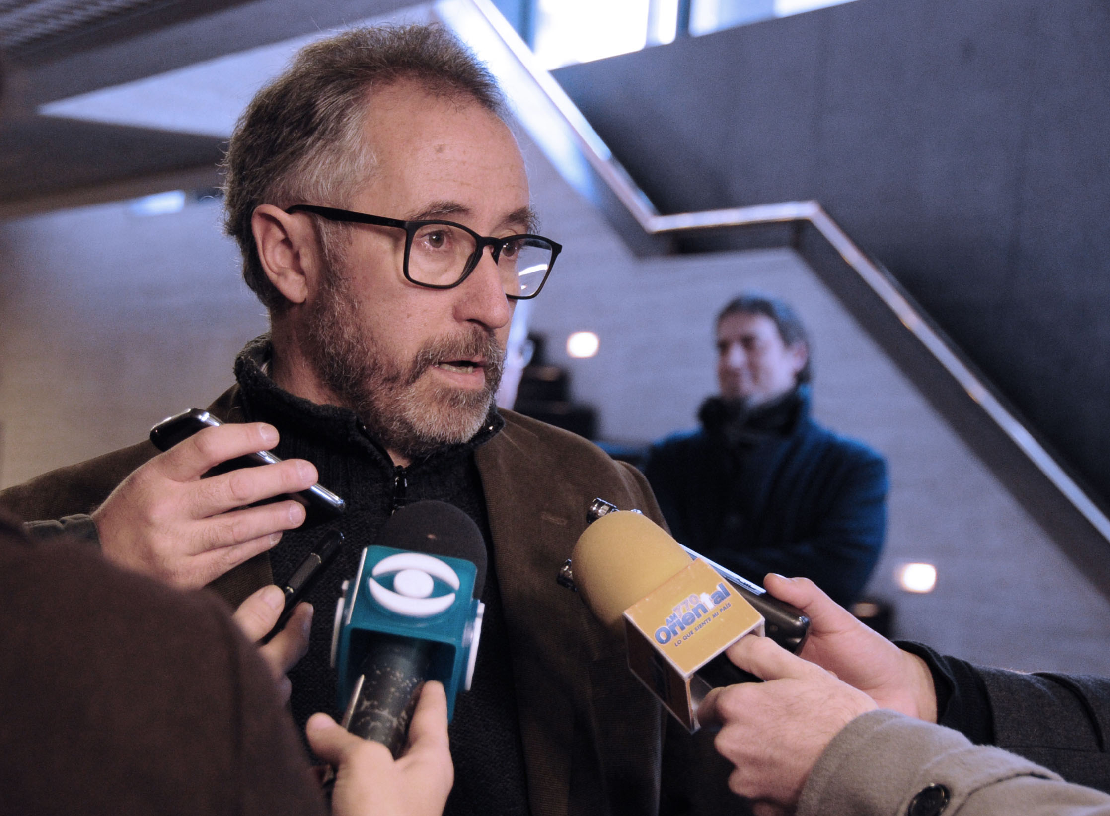 Director nacional de Ordenamiento Territorial, Salvador Schelotto en declaraciones a la prensa