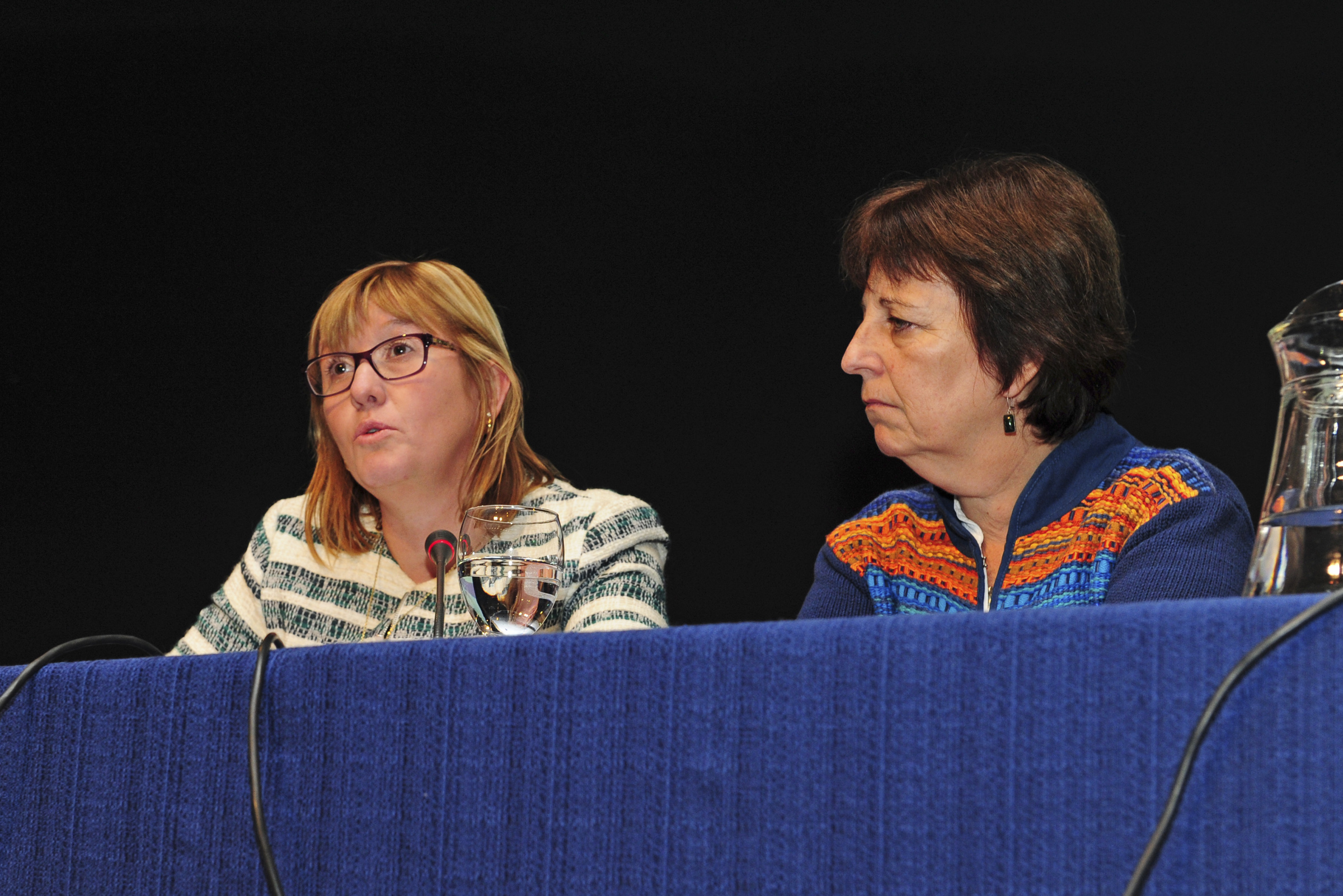 Subsecretaria de Salud Pública, Cristina Lustemberg, dirigiéndose a los presentes