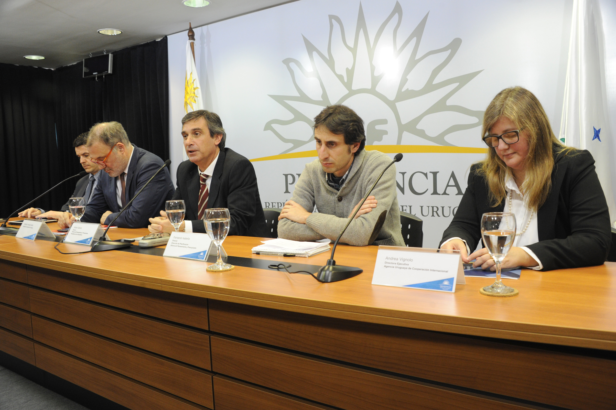 Director de la OPP, Álvaro García, haciendo uso de la palabra