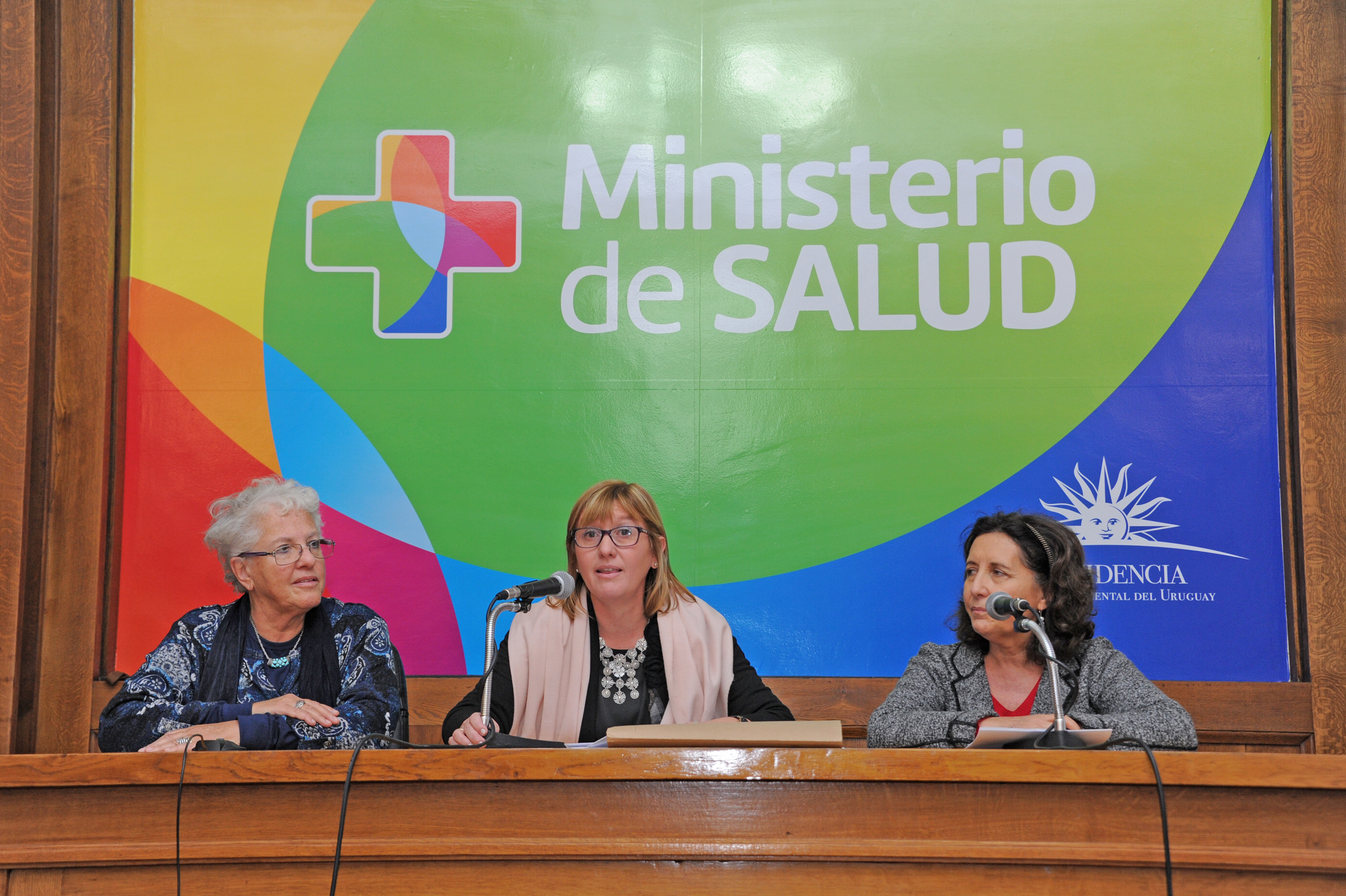 Ministra de Salud Pública, Cristina Lustemberg, haciendo uso de la palabra