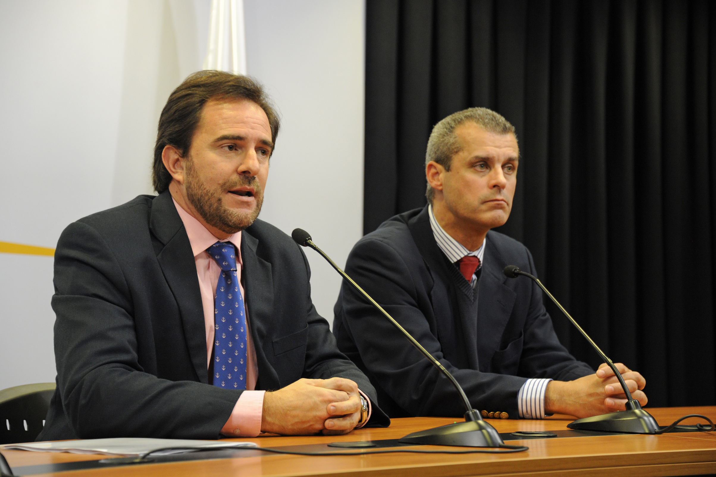 Germán Cardozo y José Garchitorena, en representación del Partido Colorado