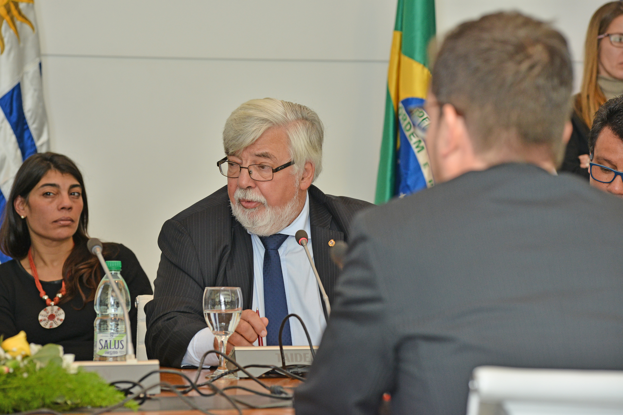 Ministro del Interior, Eduardo Bonomi, haciendo uso de la palabra