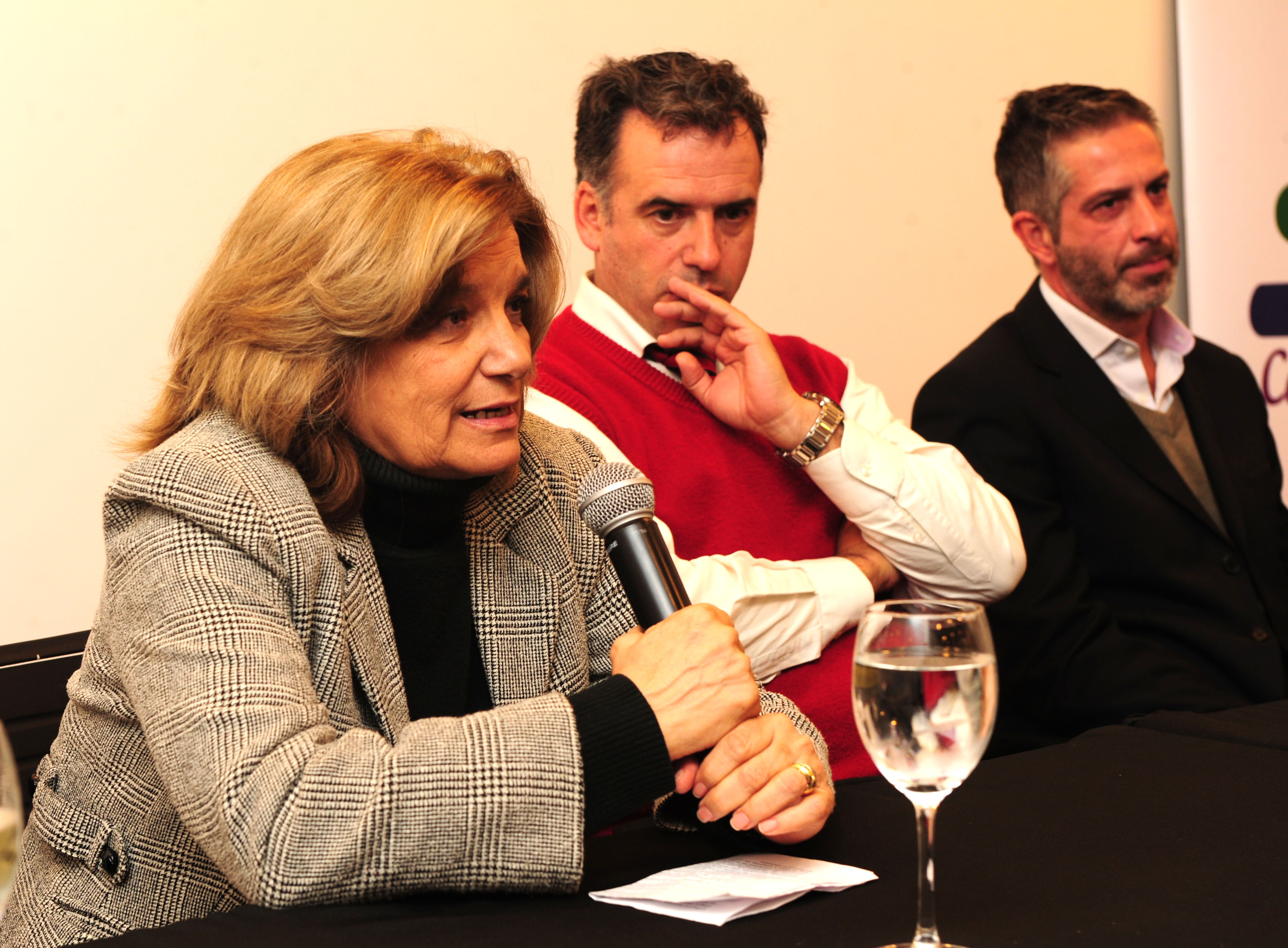 MInistra de Vivienda, Eneida de León haciendo uso de la palabra