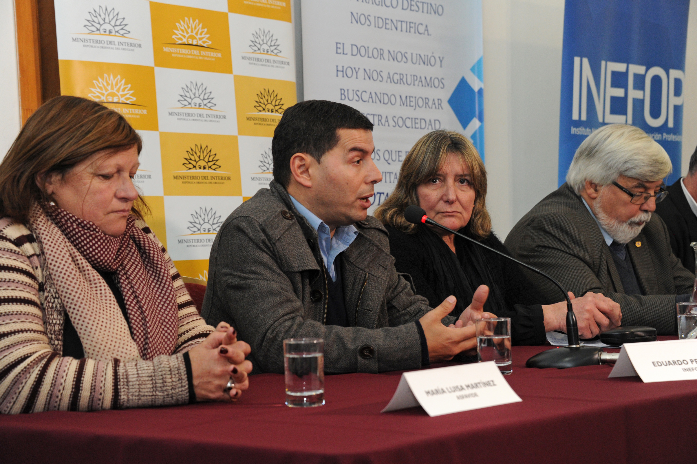 Eduardo Pereyra, representando a Indefop, dirigiéndose a los presentes