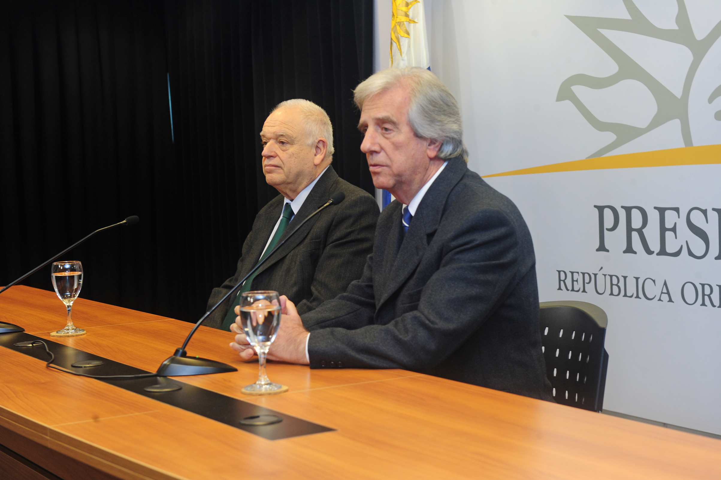 Presidente de la República, Tabaré Vázquez, haciendo uso de la palabra
