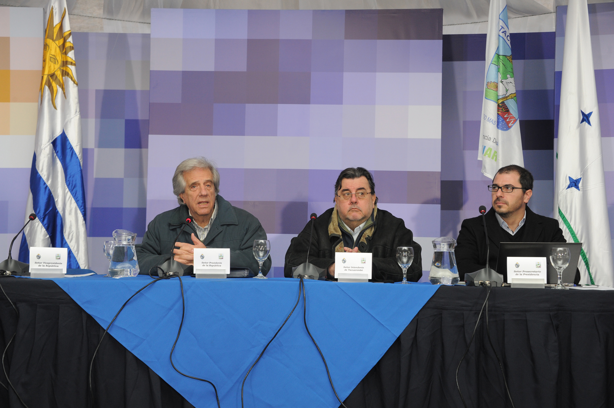 Presidente Tabaré Vázquez, haciendo uso de la palabra