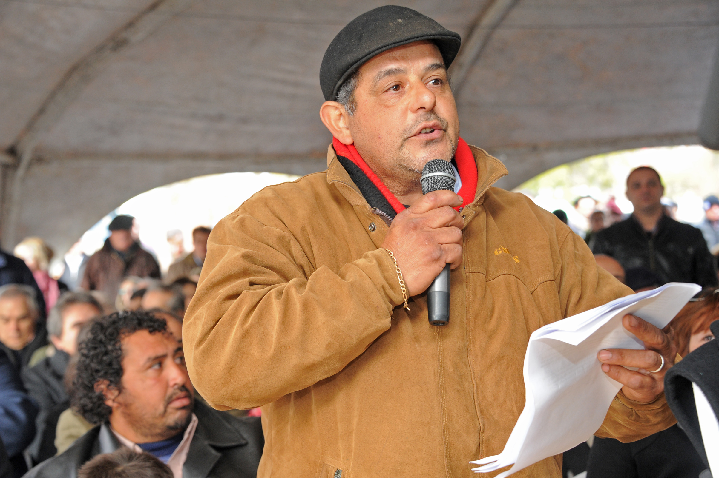 Ciudadano de San Gregorio de Polanco, durante el desarrollo de su pregunta