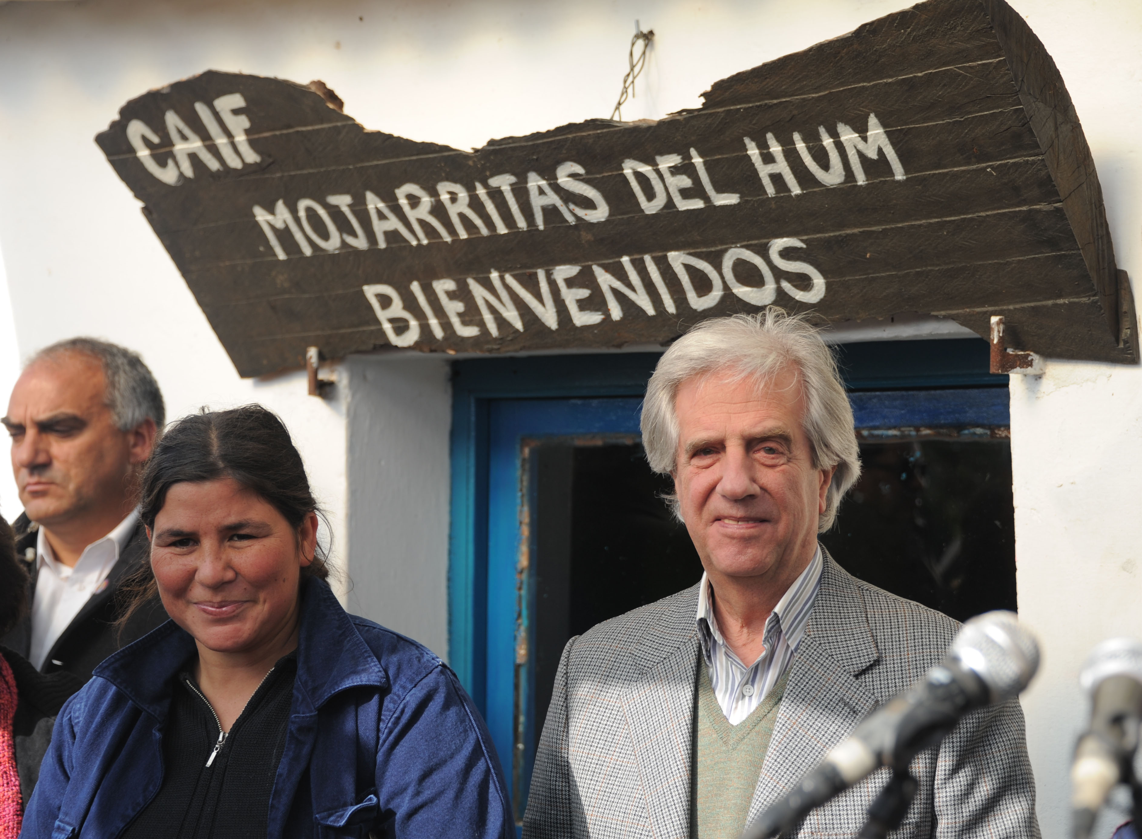 Tabaré Vázquez en el Centro CAIF “Mojarritas del Hum”