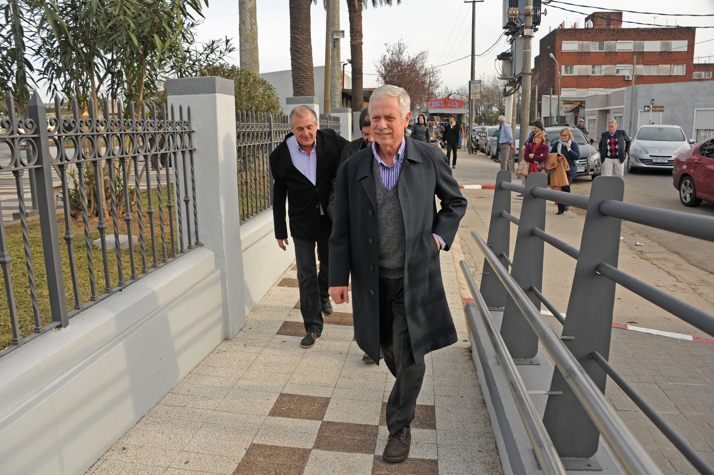 Llegada del Ministro de Salud Pública, Jorge Basso