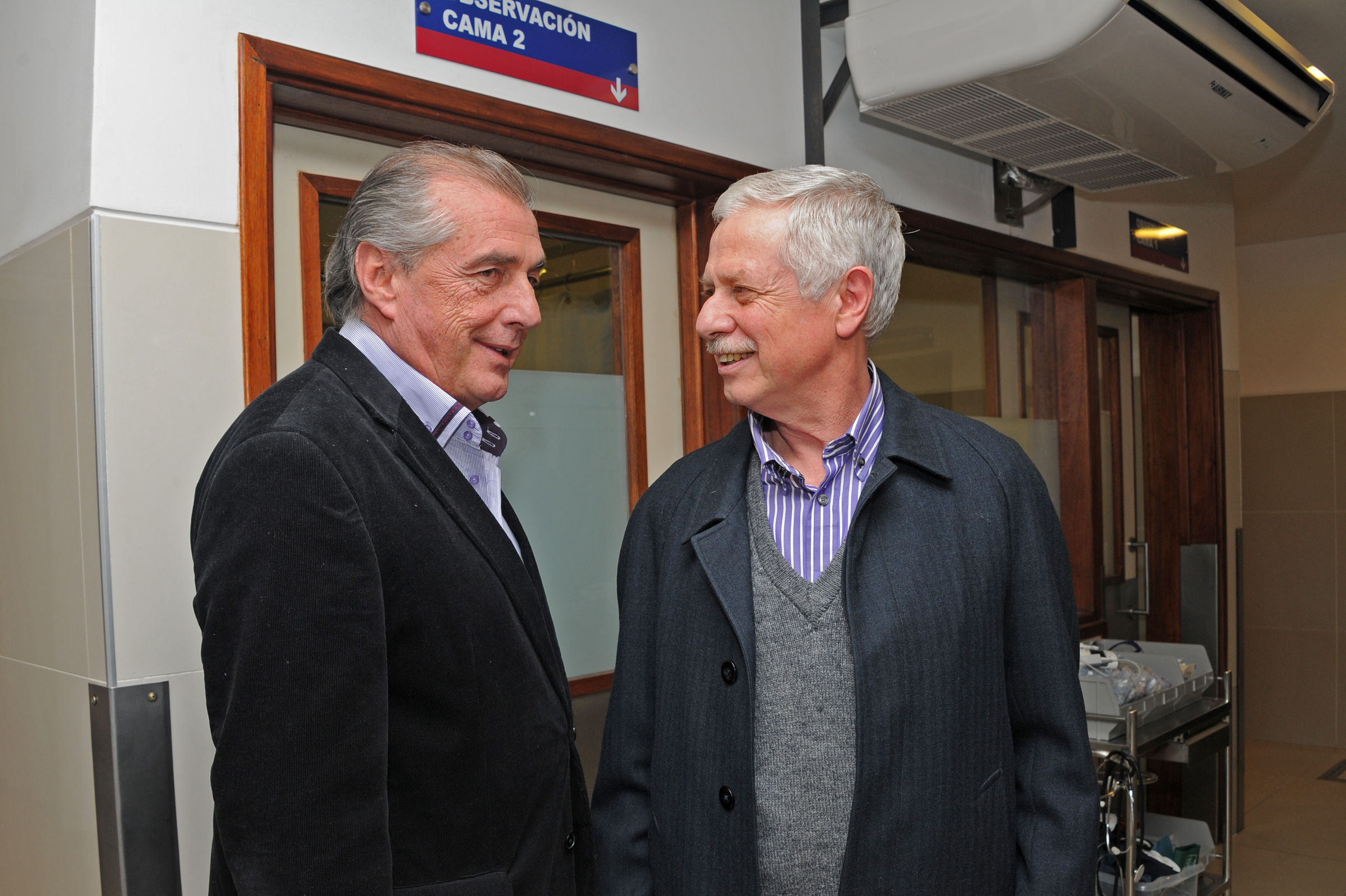 Director del Hospital de Tacuarembó, Ciro Ferreira, junto a Ministro de Salud Pública, Jorge Basso