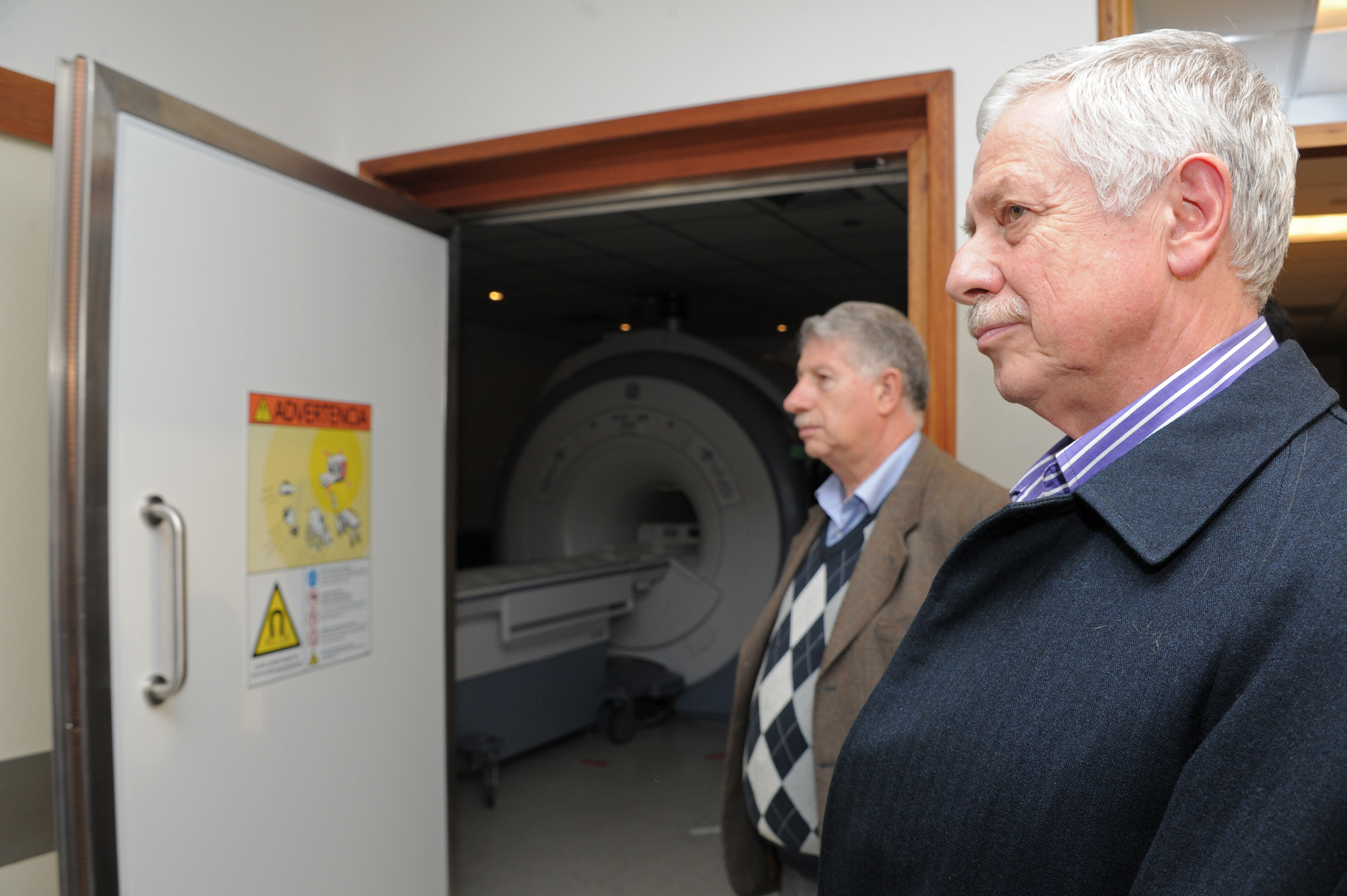 Ministro Jorge Basso durante la recorrida