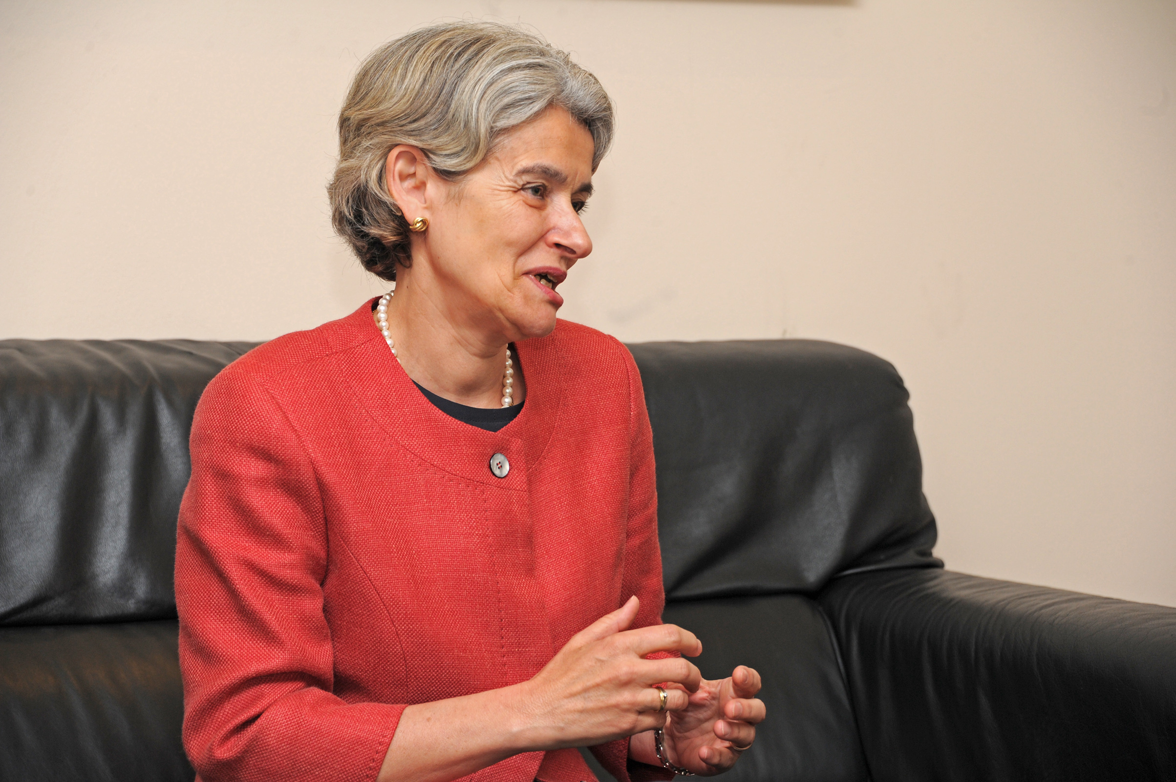 Directora general de la Unesco, Irina Bokova