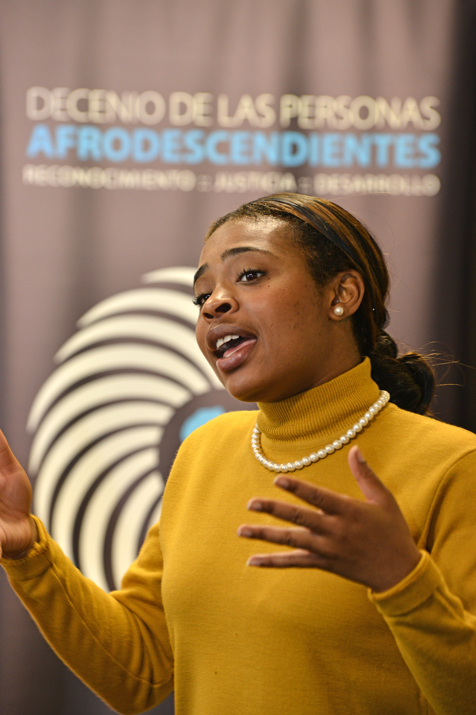 Espectáculo artístico en el marco del Lanzamiento del Mes de la Afrodescendencia