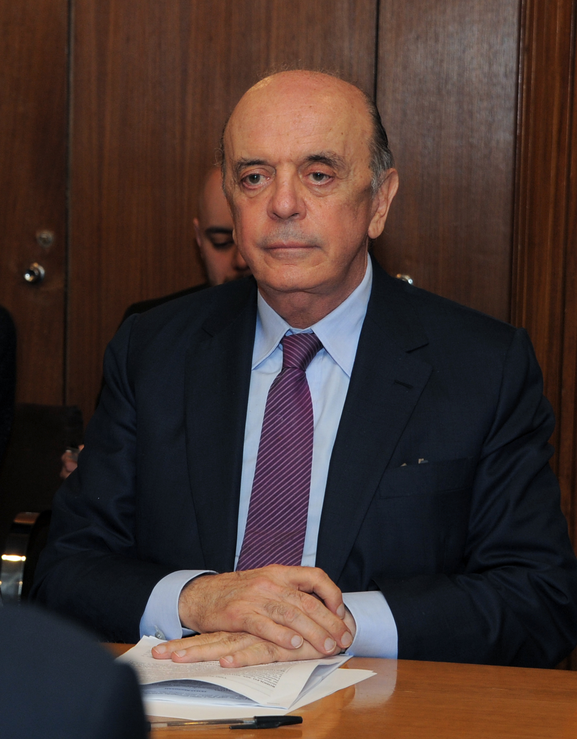 Reunión entre el canciller Nin Novoa y el canciller de Brasil, José Serra
