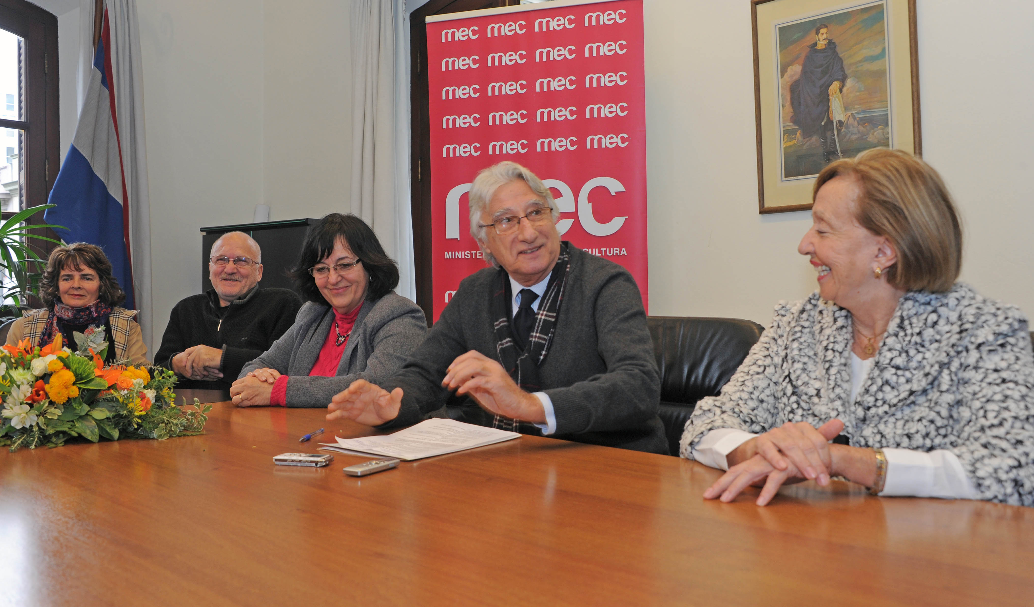 Director de Patrimonio, Nelson Inda dirigiéndose a los presentes