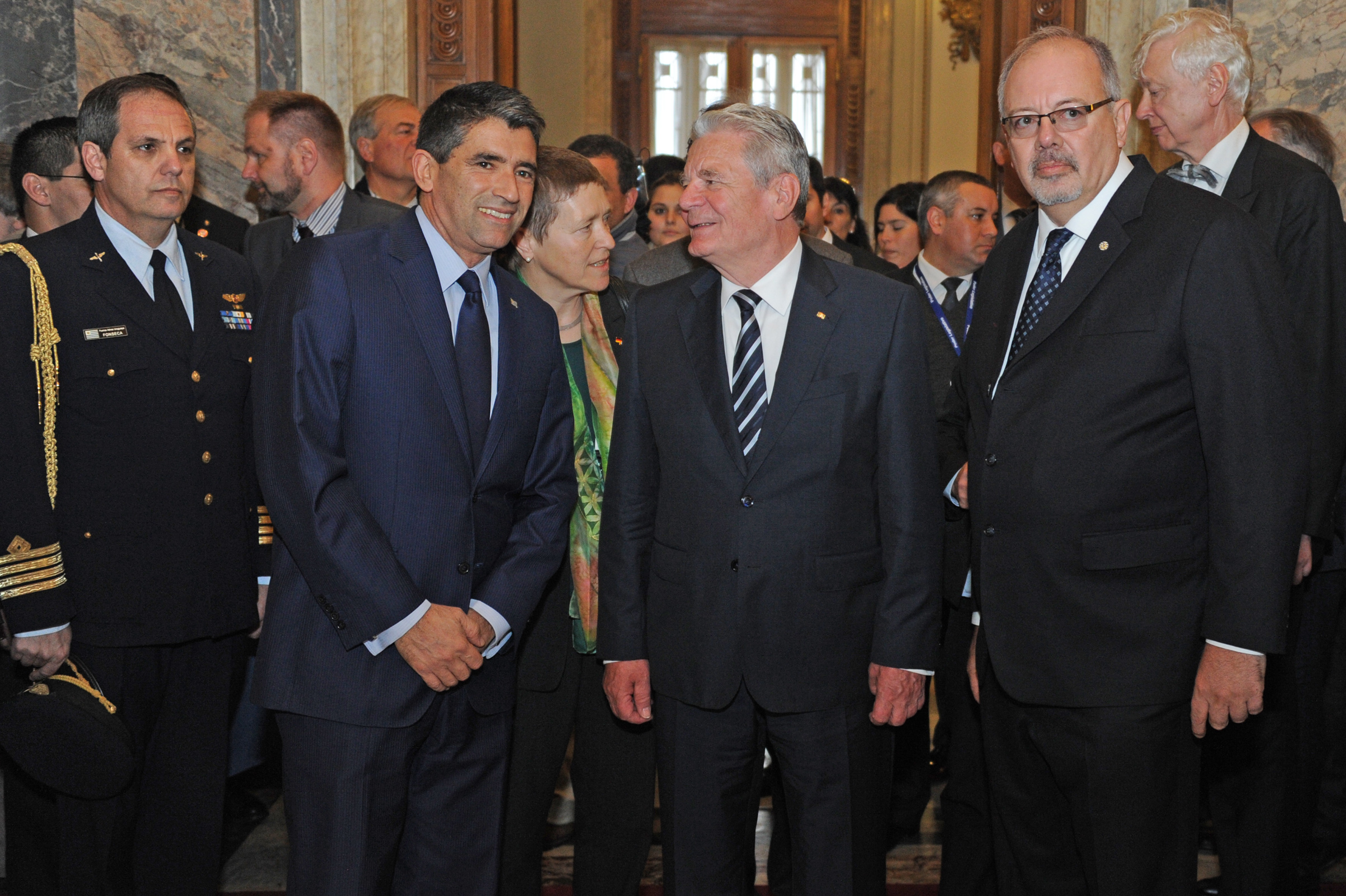 Vicepresidente Raúl Sendic y Presidente alemán, Joachim Gauck