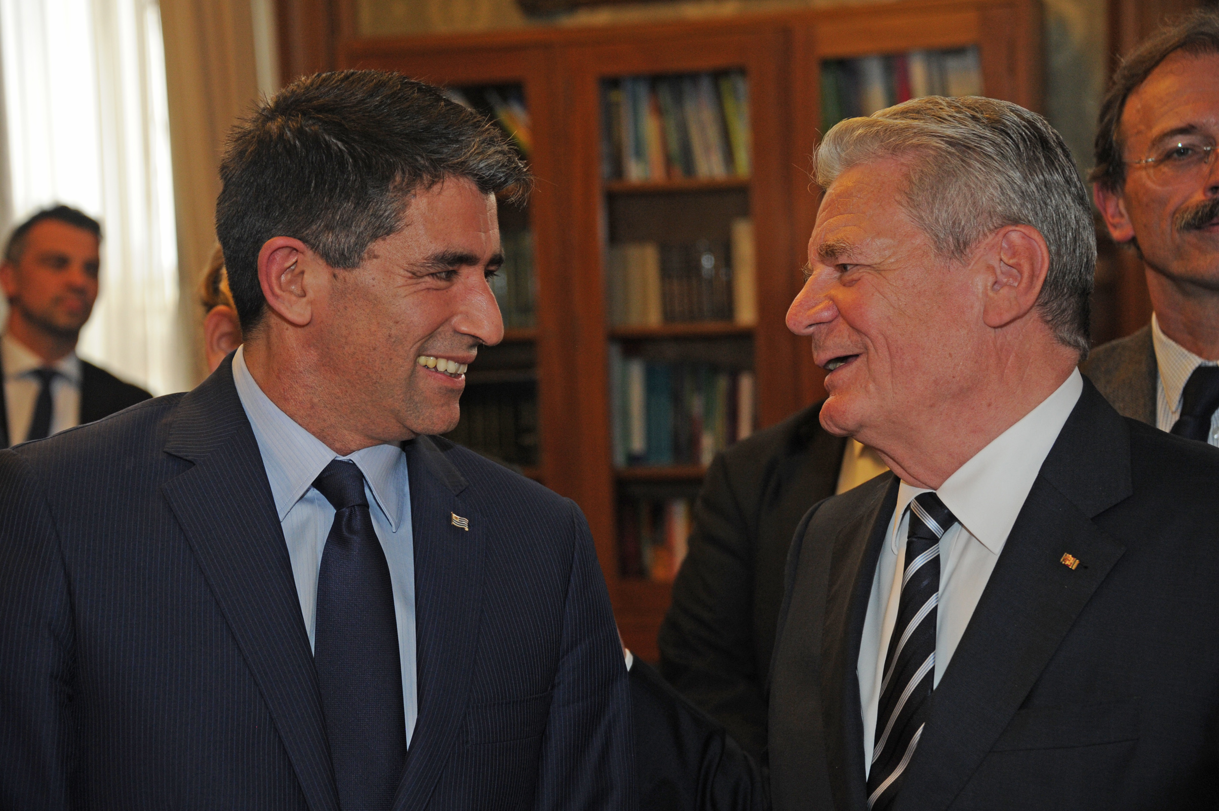 Vicepresidente Raúl Sendic y Presidente alemán, Joachim Gauck