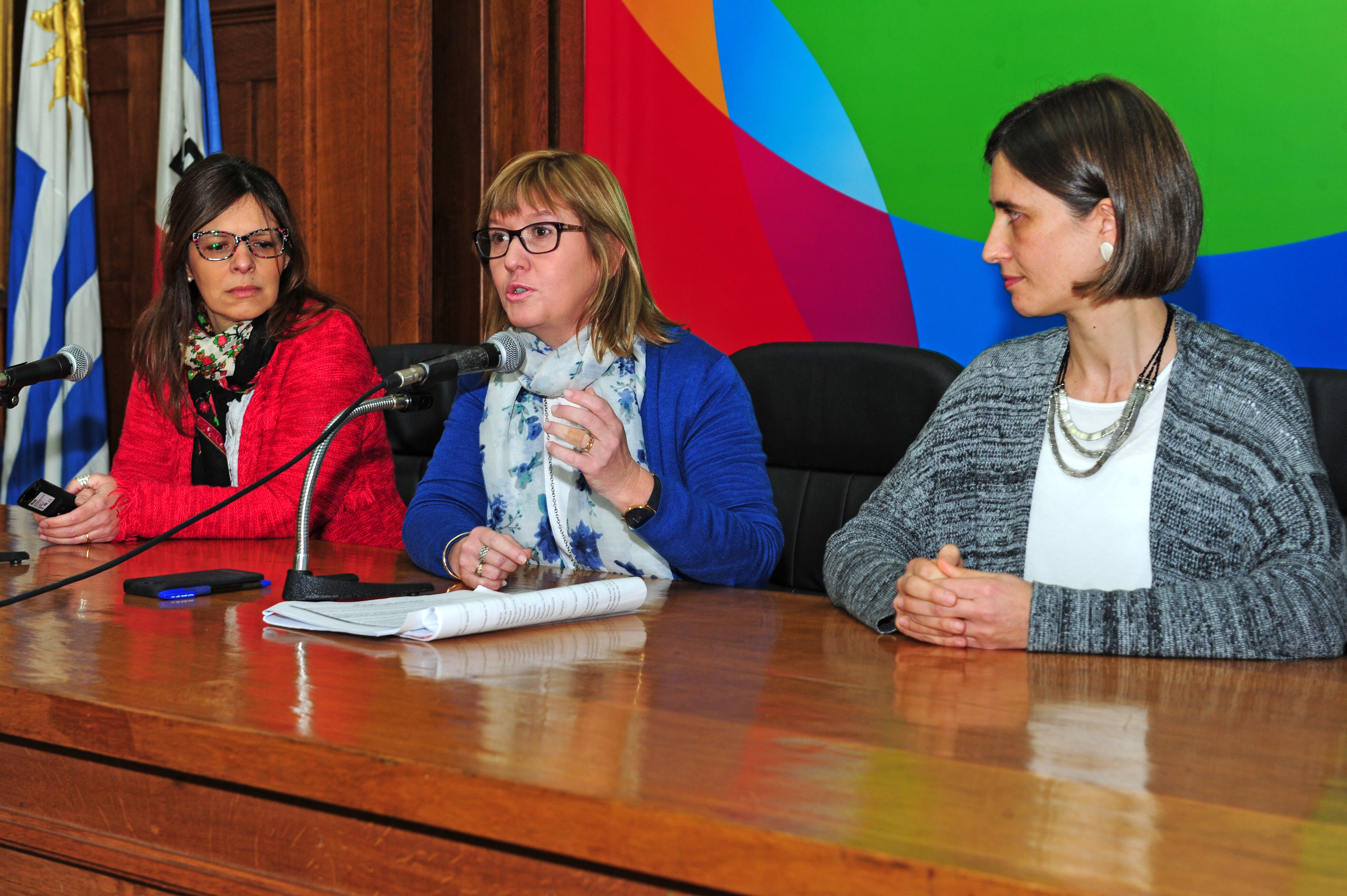 Subsecretaria de Salud Pública, Cristina Lustemberg, haciendo uso de la palabra