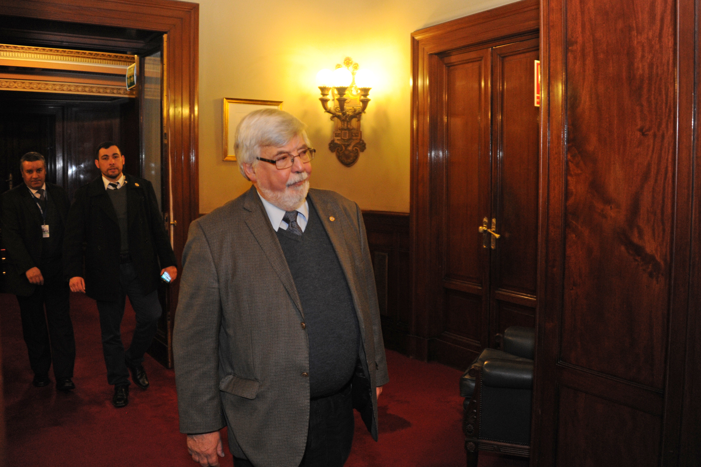 Llegada del ministro Eduardo Bonomi