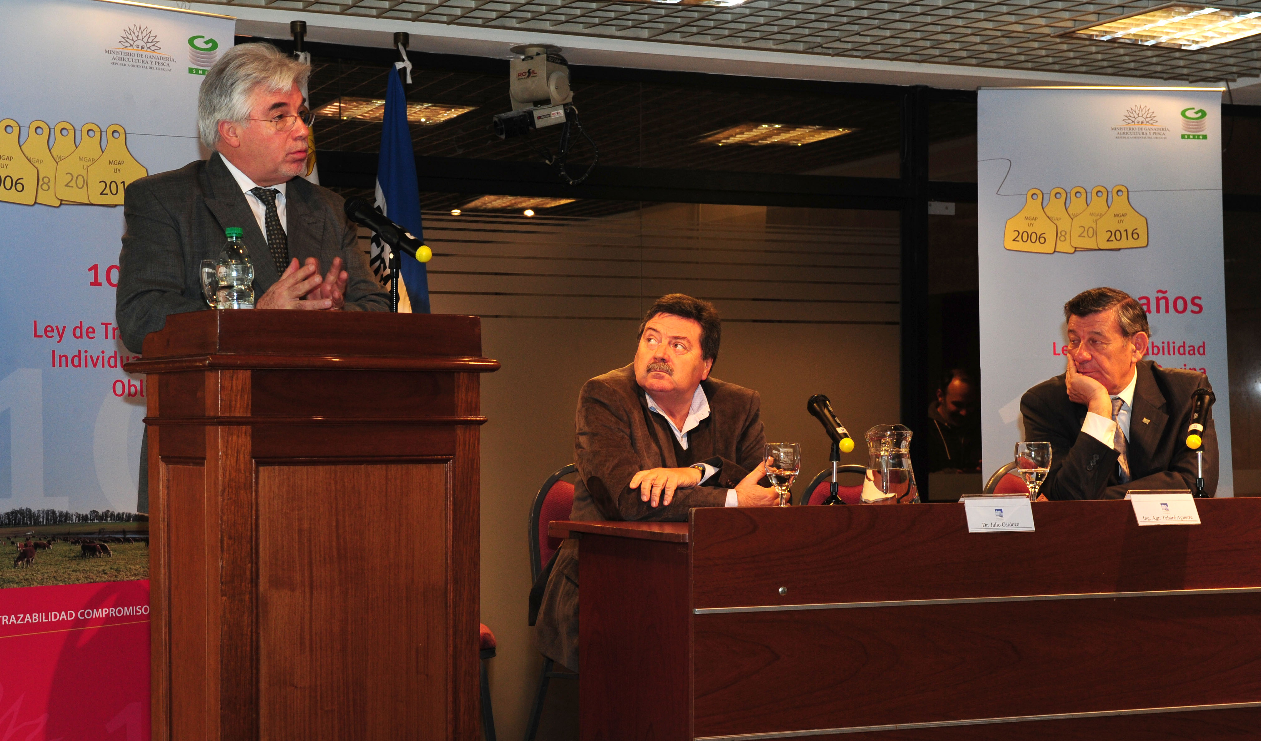 Ministro de Ganadería, Tabaré Aguerre se dirige a los presentes