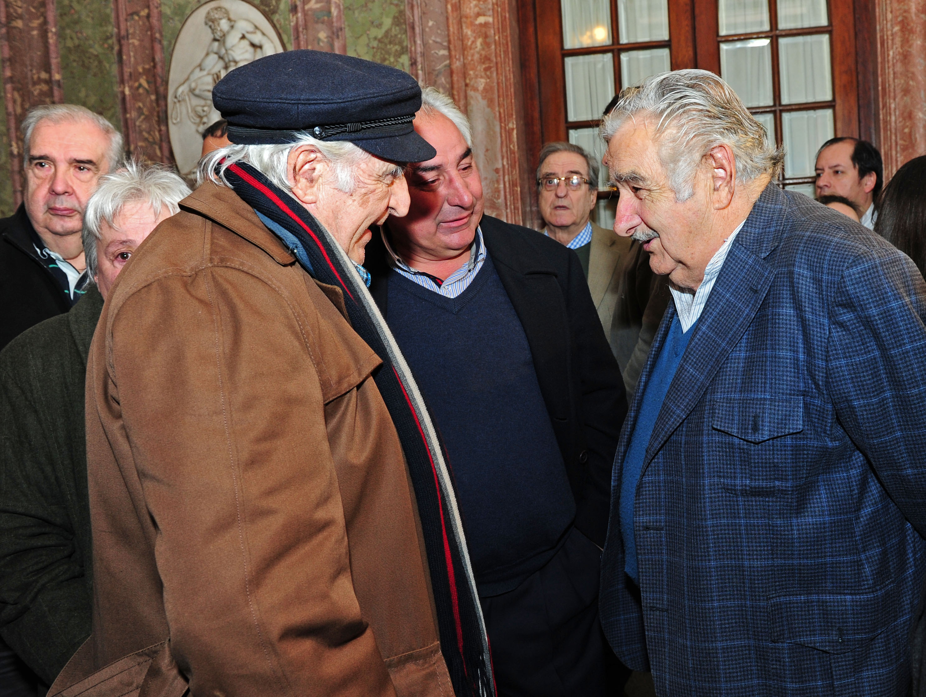 Mauricio Rosencof, Luis Rosadilla y José Mujica