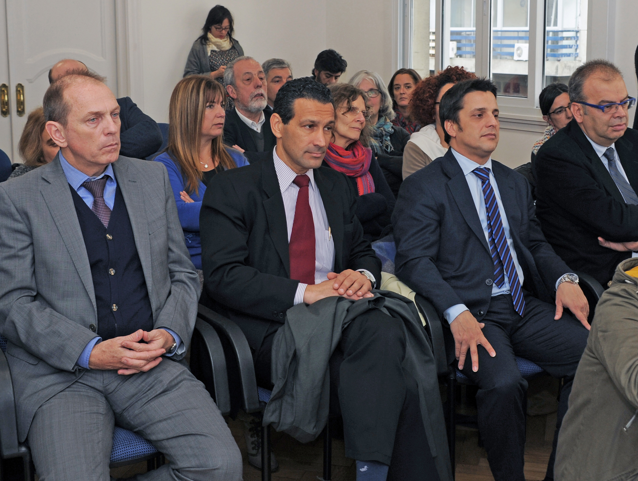 Asistentes a la firma de convenio