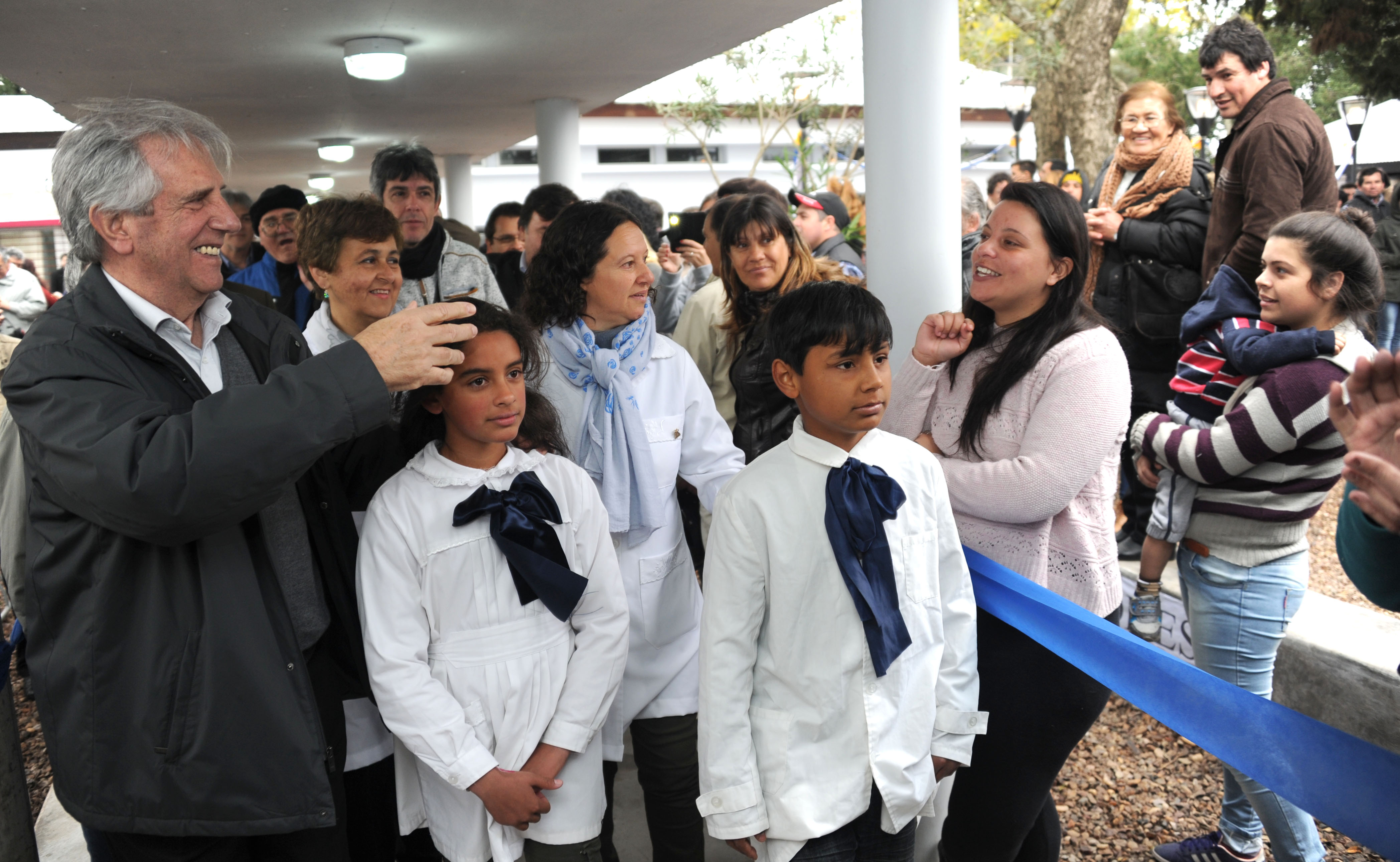 Entrada del Presidente a la escuela