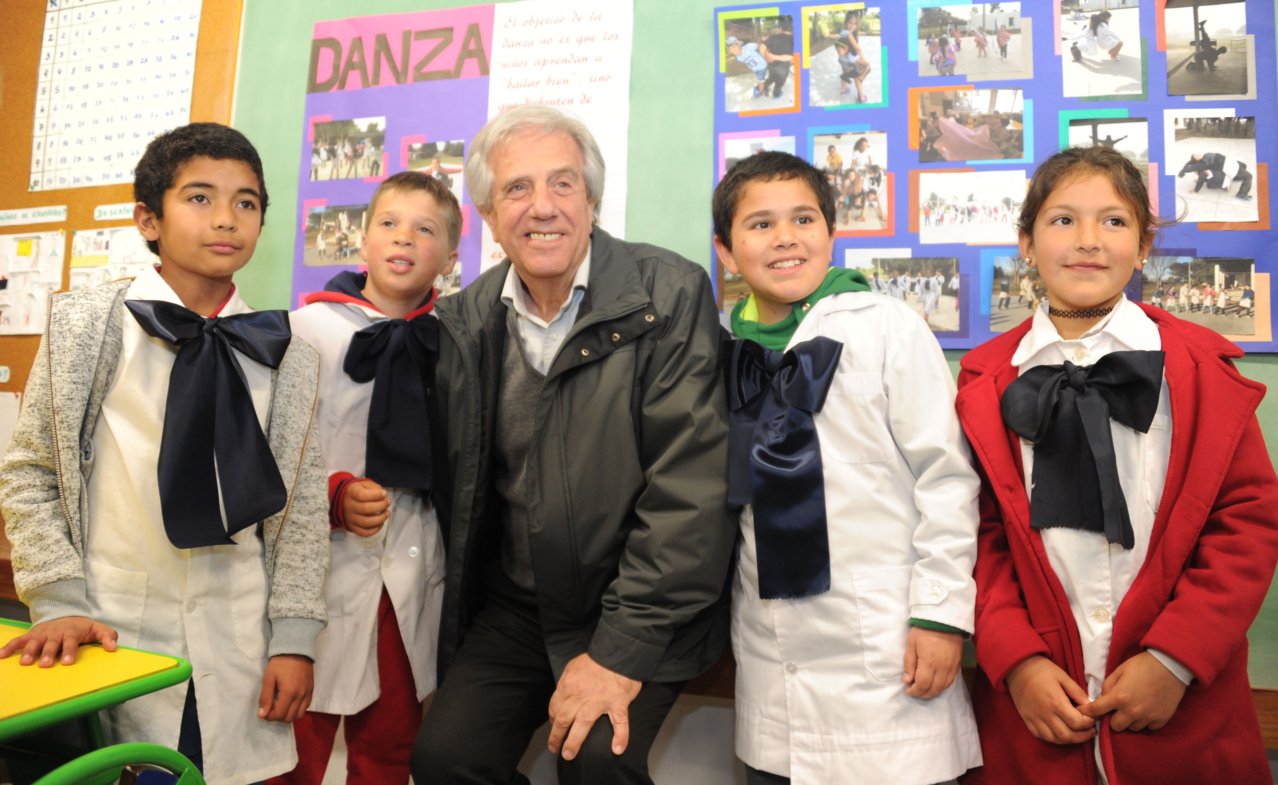 Foto con escolares