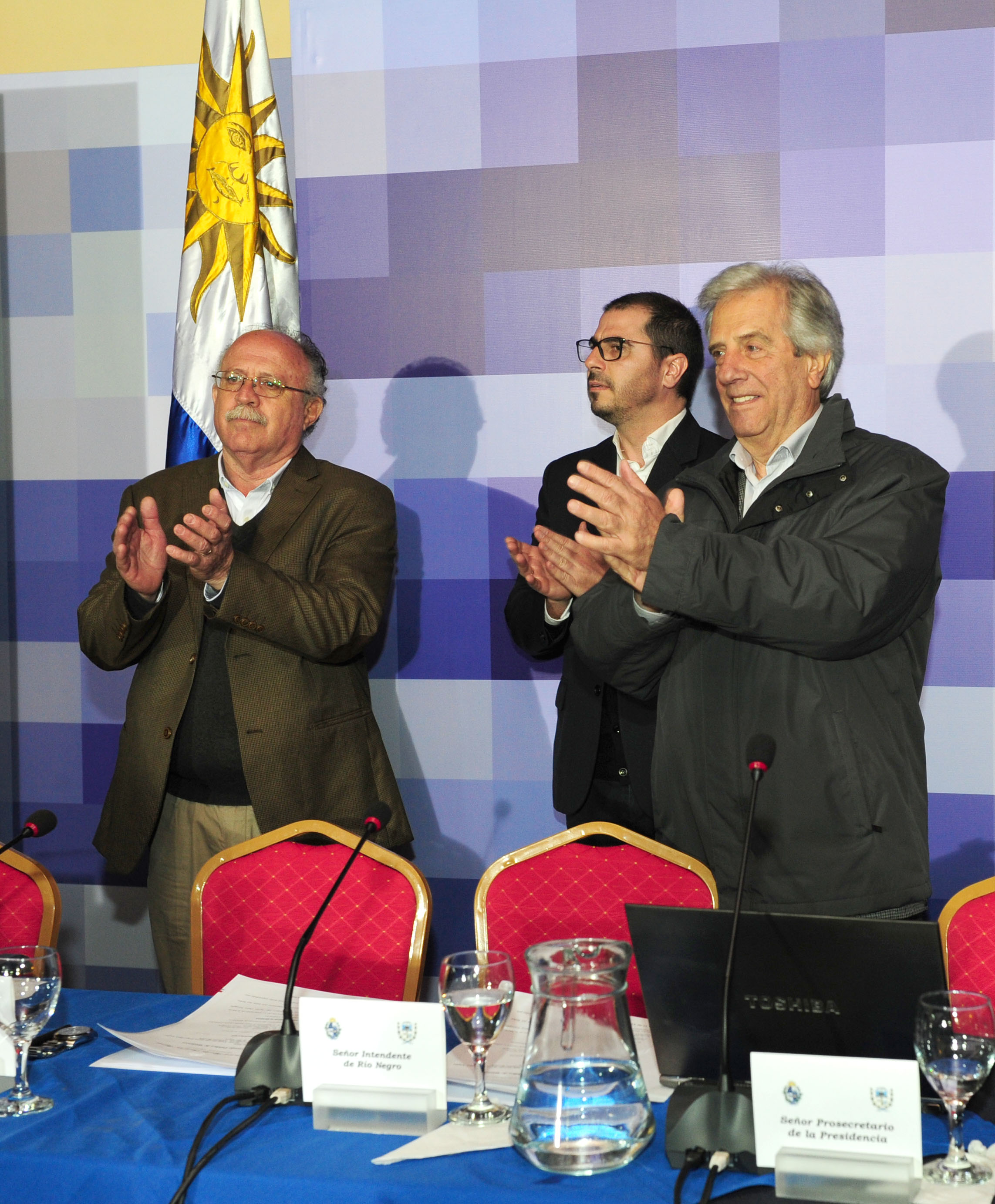 Vázquez, Terzaghi y Roballo dando cierre al Consejo