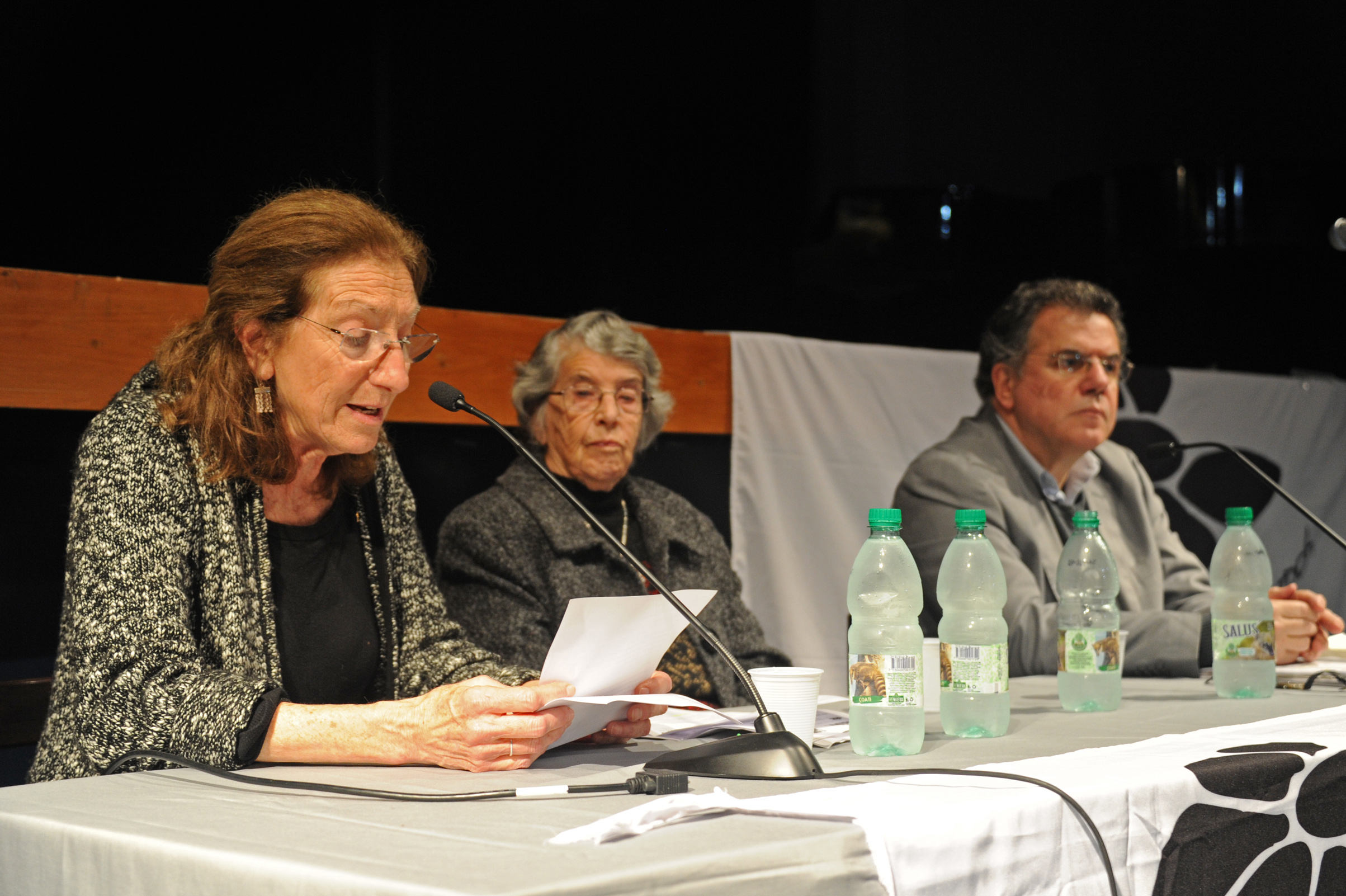 Representante de Madres y Familiares de Detenidos Desaparecidos, dirigiéndose a los presentes