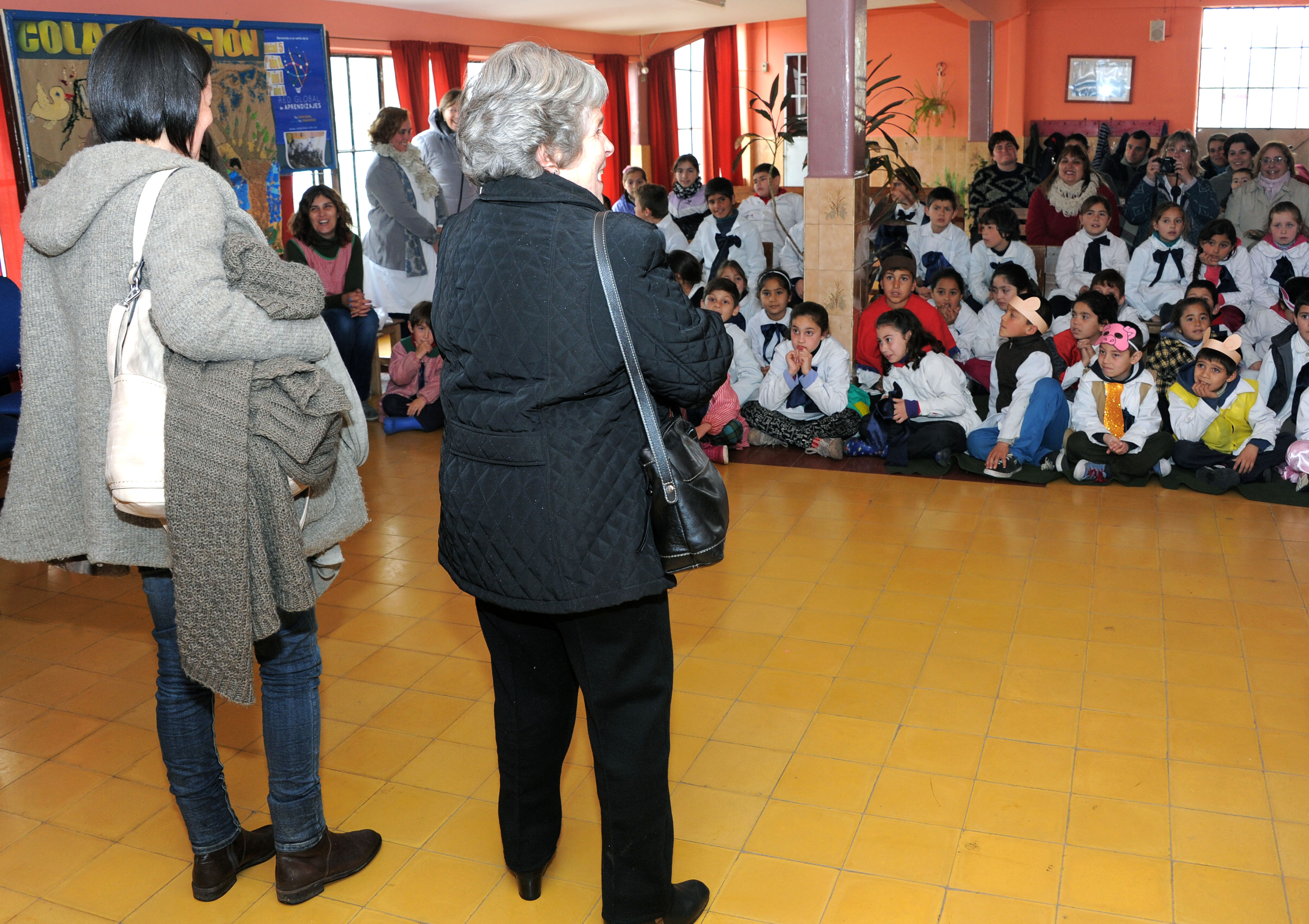 María Auxiliadora Delgado, previo al inicio del evento