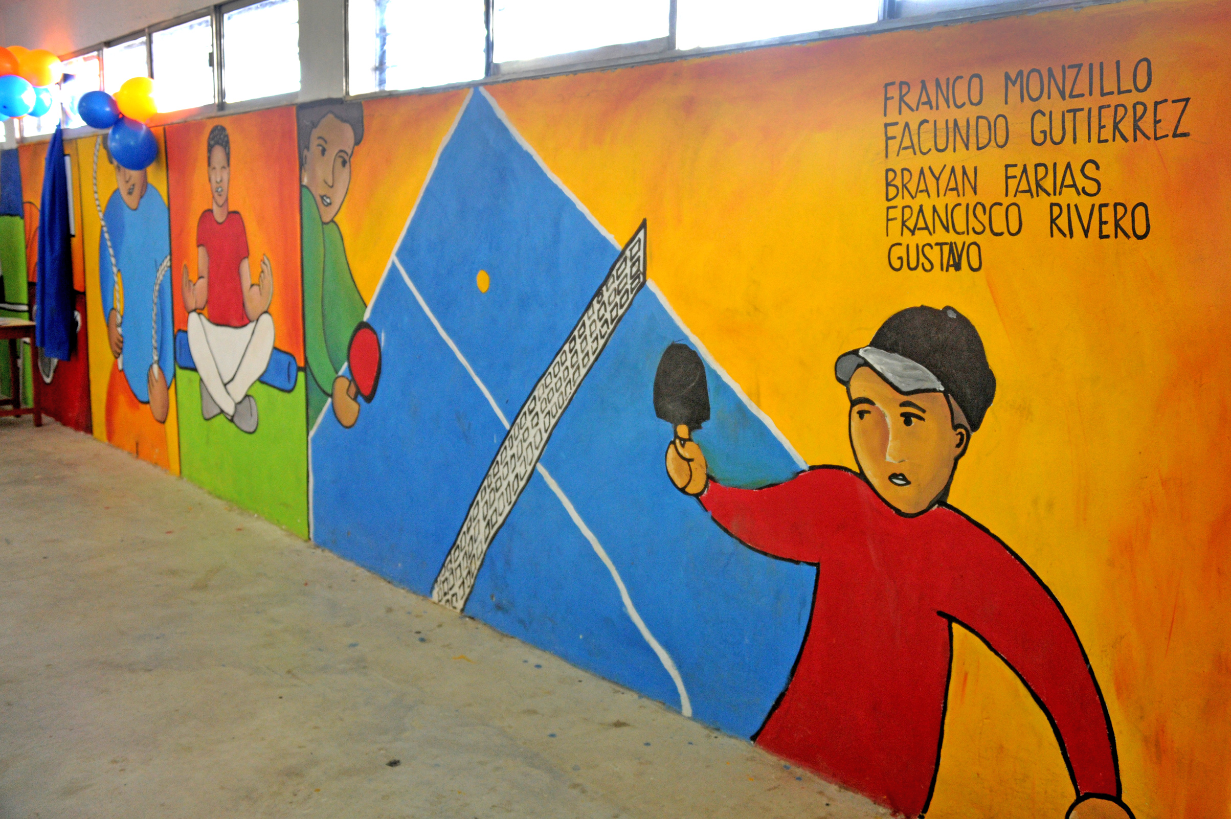 Mural del Centro de Educación Inclusiva Adolescente