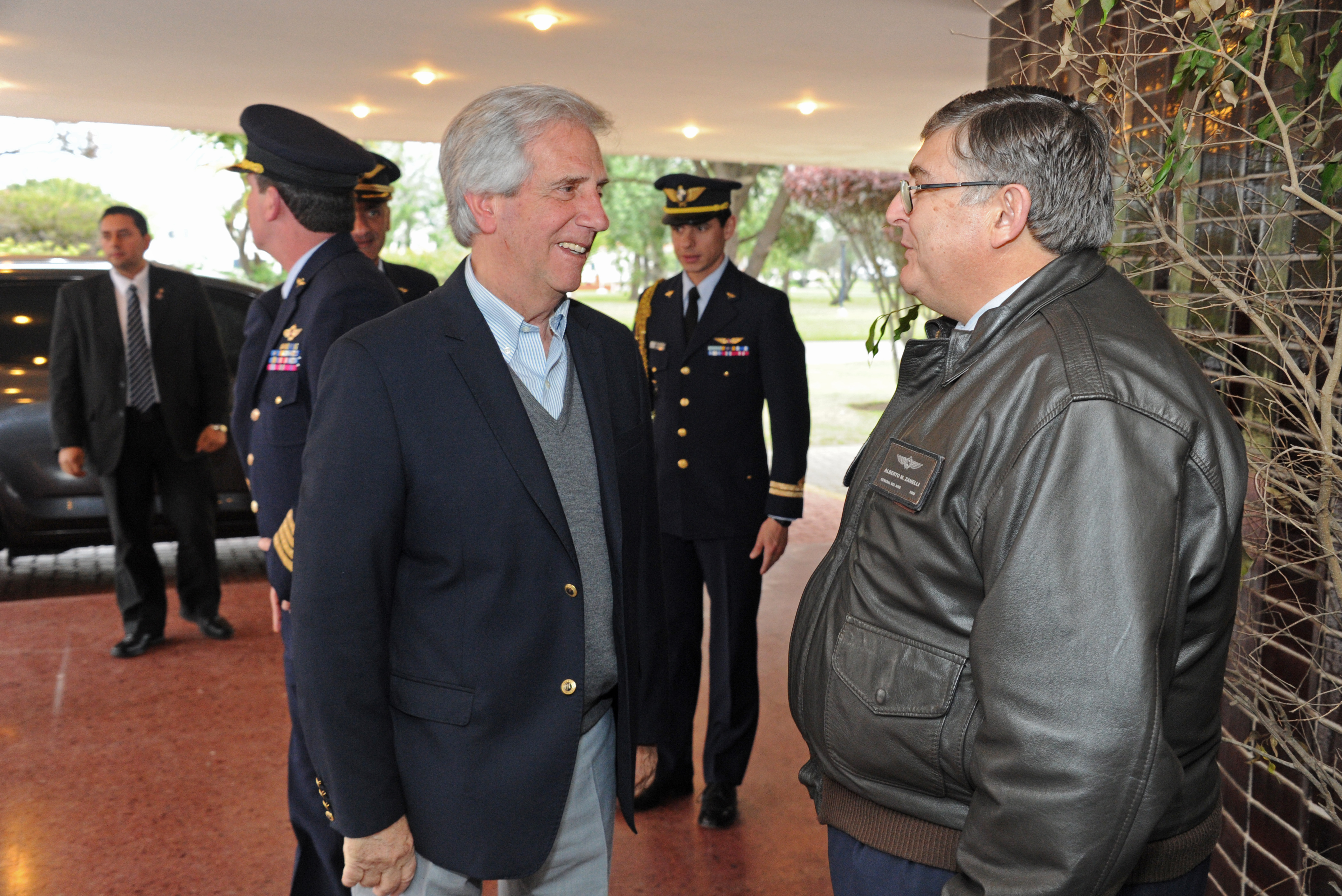 Llegada de Presidente de la República, Tabaré Vázquez, a la Base Aérea Nro. 1