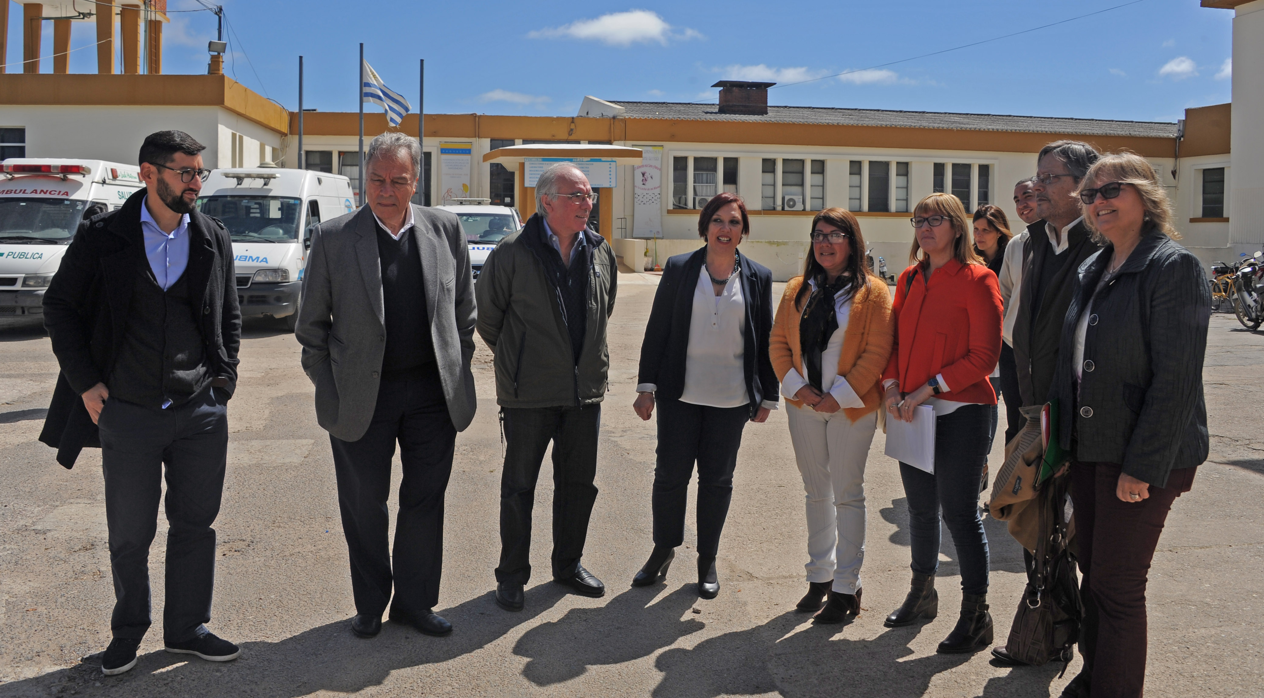 Autoridades del Ministerio de Salud Pública y del Hospital de Rocha