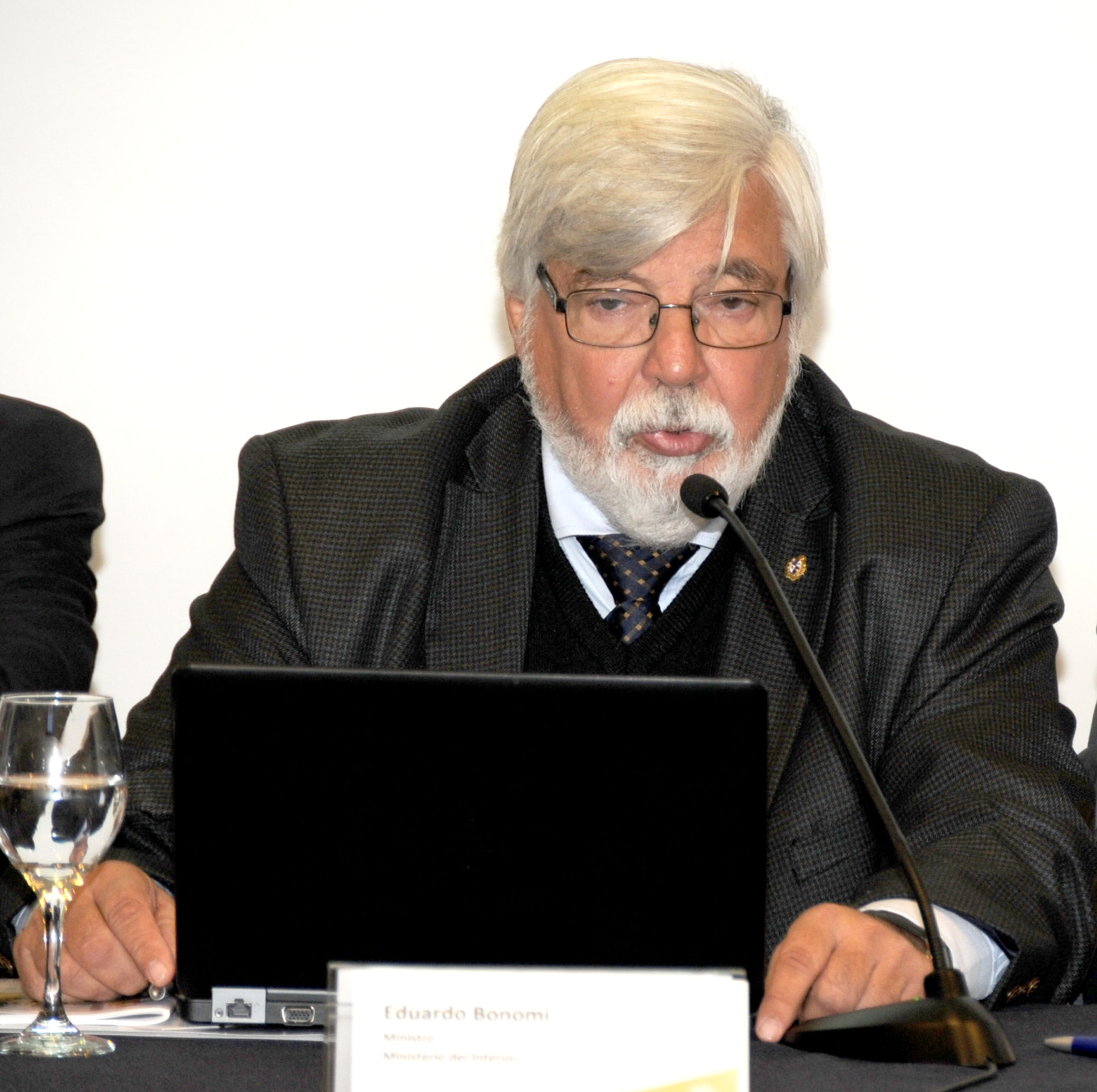 Ministro del Interior Eduardo Bonomi