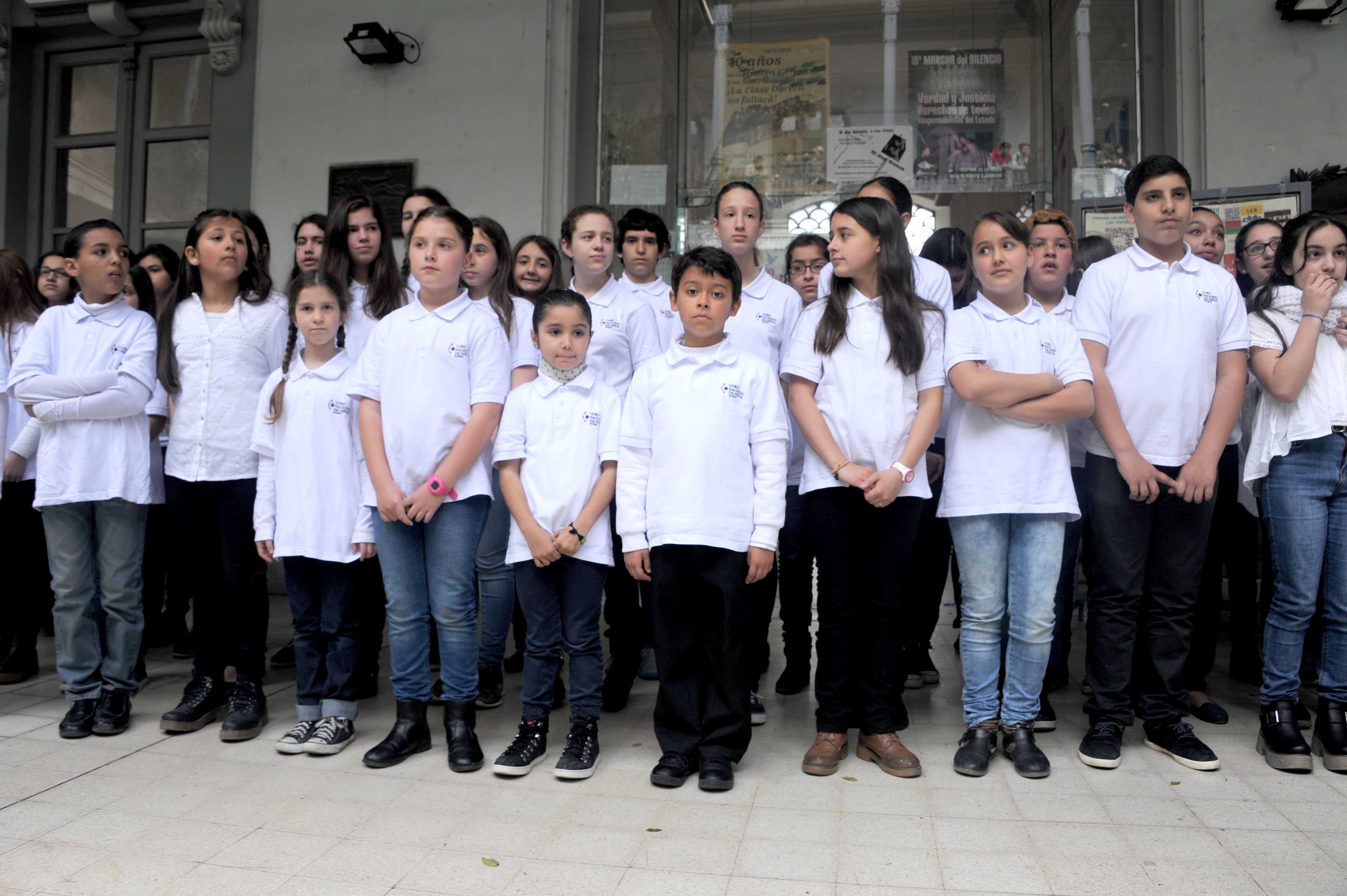 Integrantes del Coro Nacional de Niños