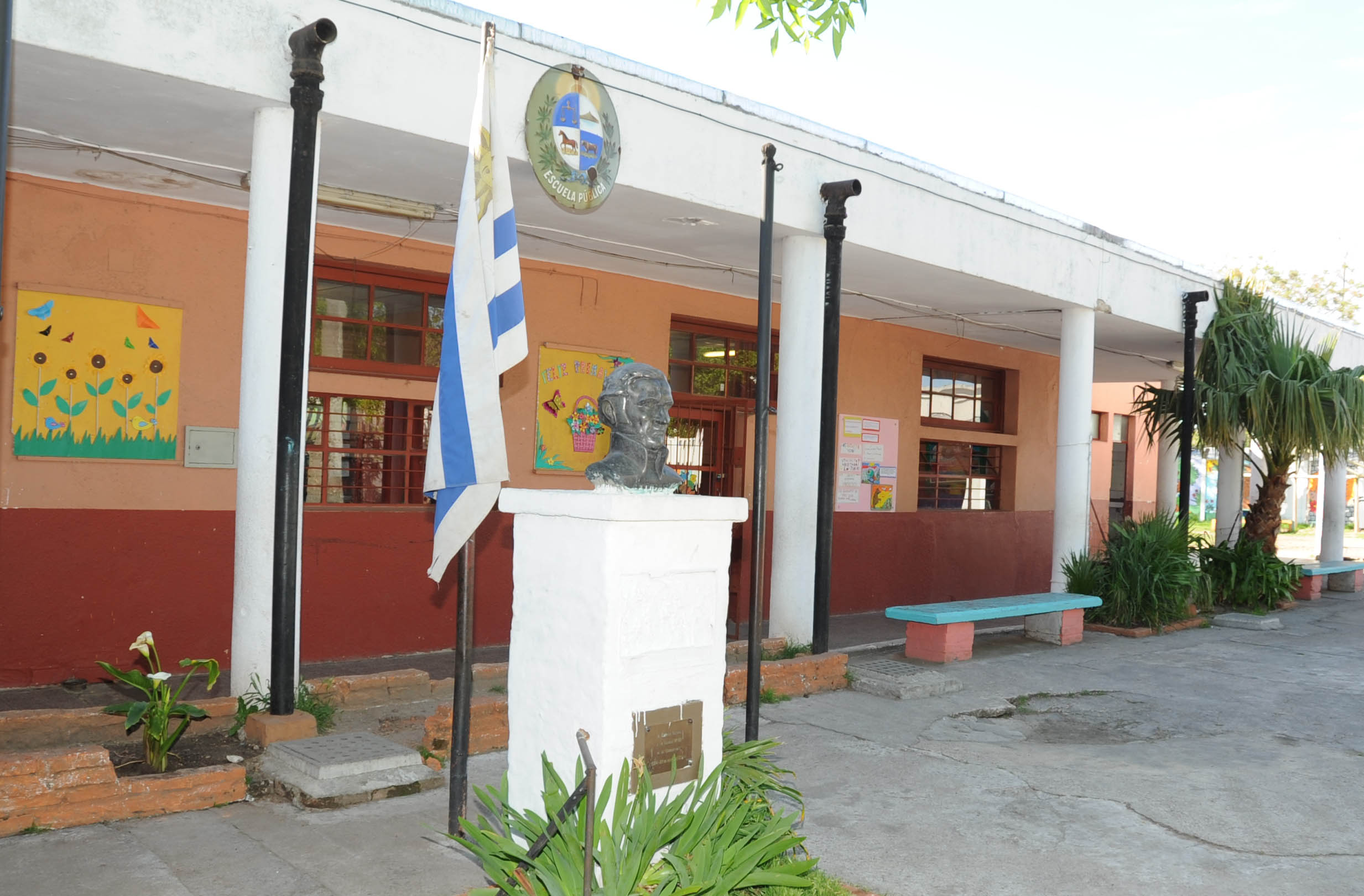 Escuela Nº 95, ubicada en Santín Carlos Rossi y Ruta 1