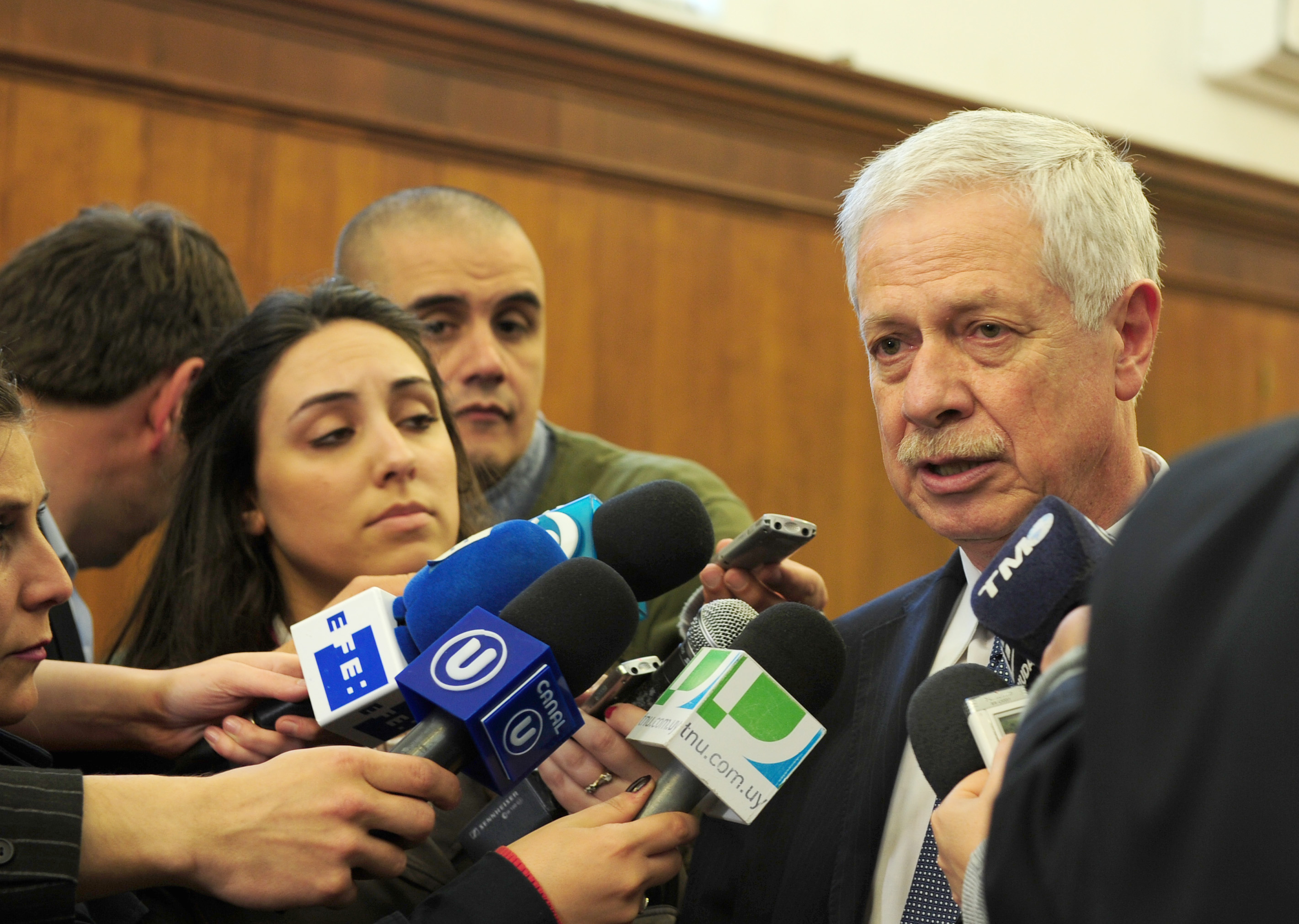 Ministro de Salud, Jorge Basso en declaraciones a la prensa