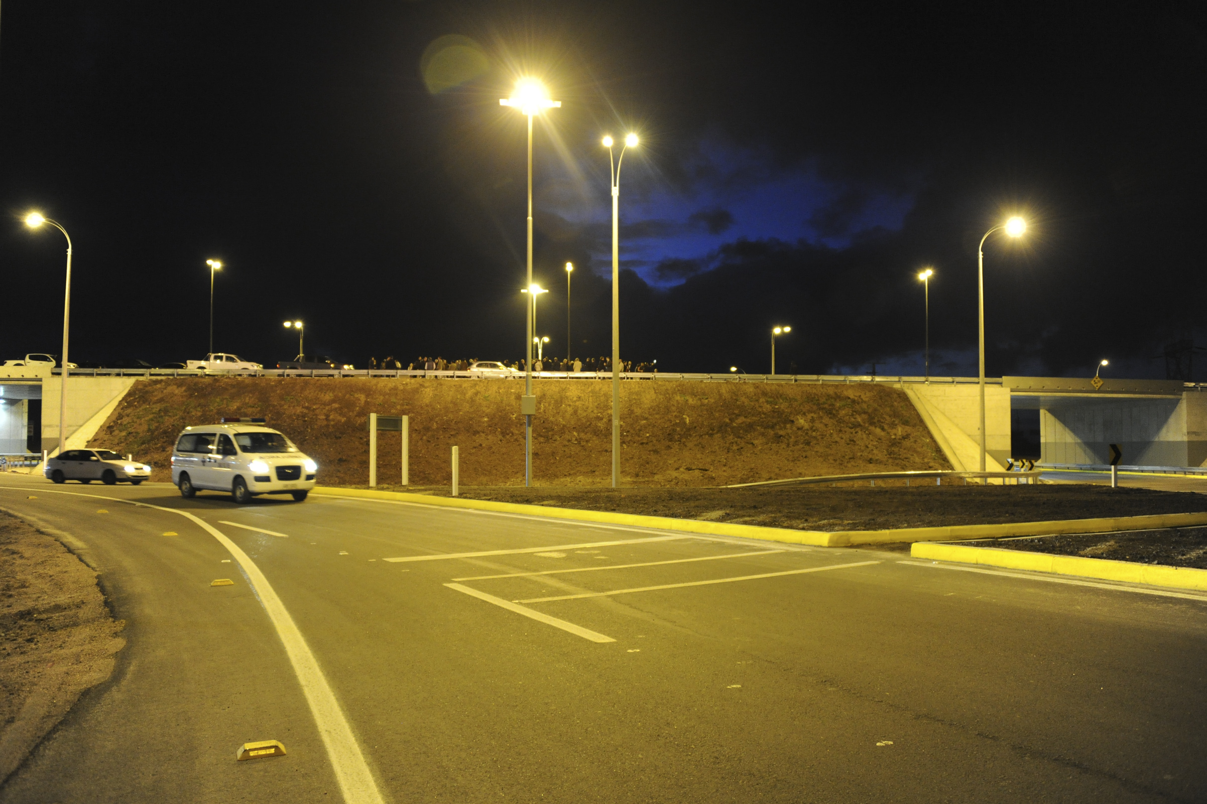 Rossi inauguró intercambiador en la intersección de rutas 5 y 48, que insumió 11 millones de dólares