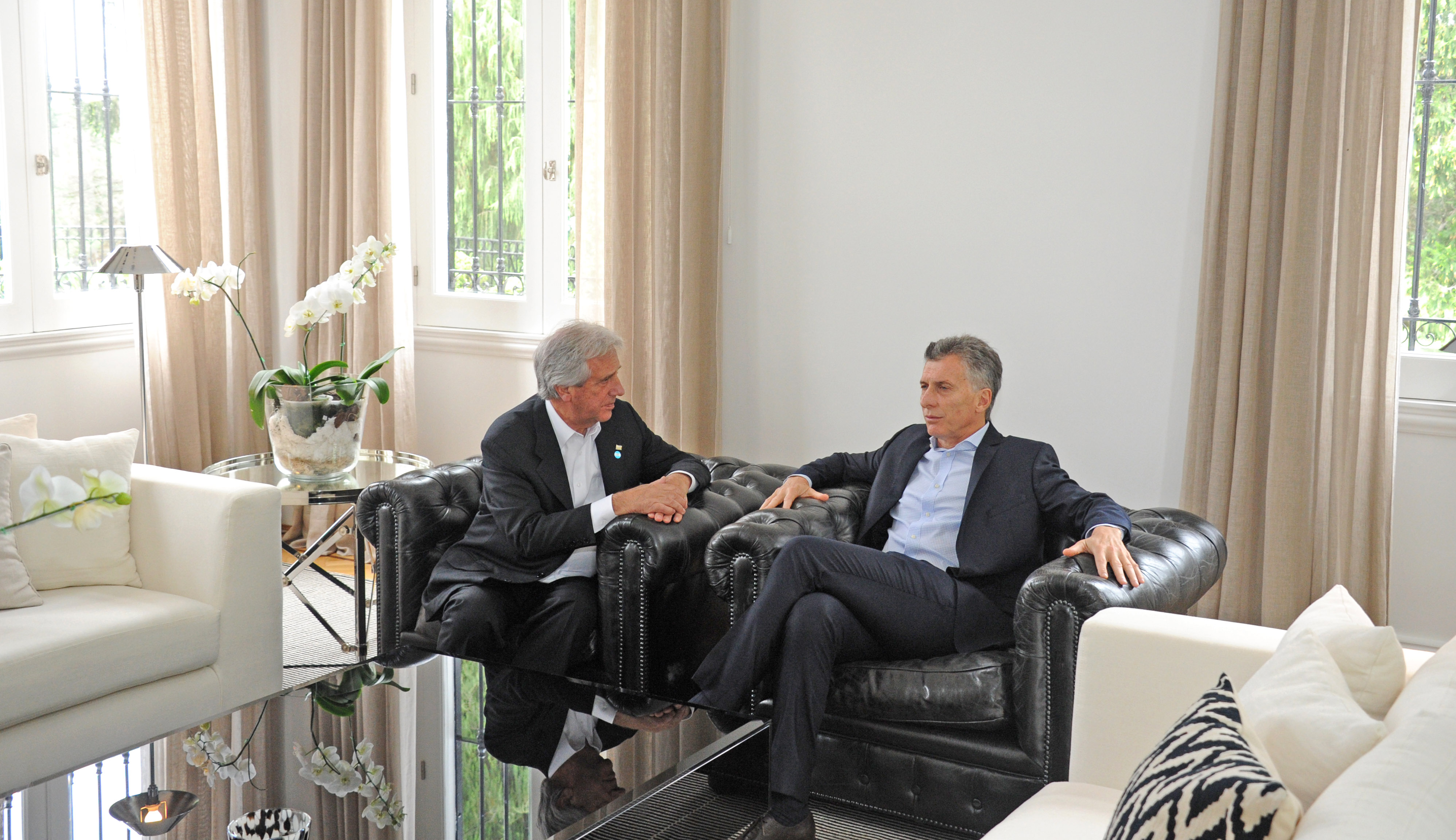Diálogo privado entre ambos presidentes