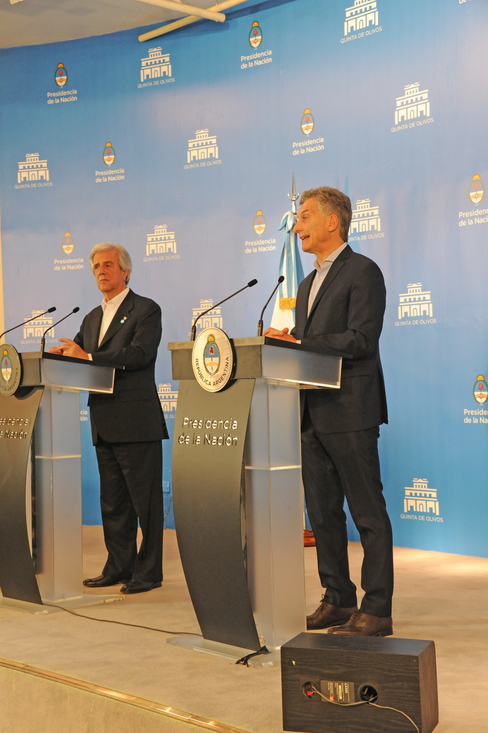 Mauricio Macri, Presidente de la República Argentina, haciendo uso de la palabra