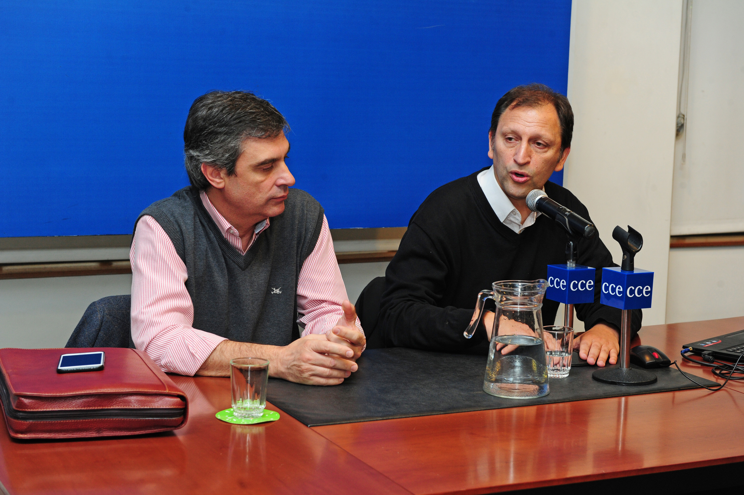 Director de OPP, Álvaro García junto a Sergio Mautone, Director Nacional de Cultura