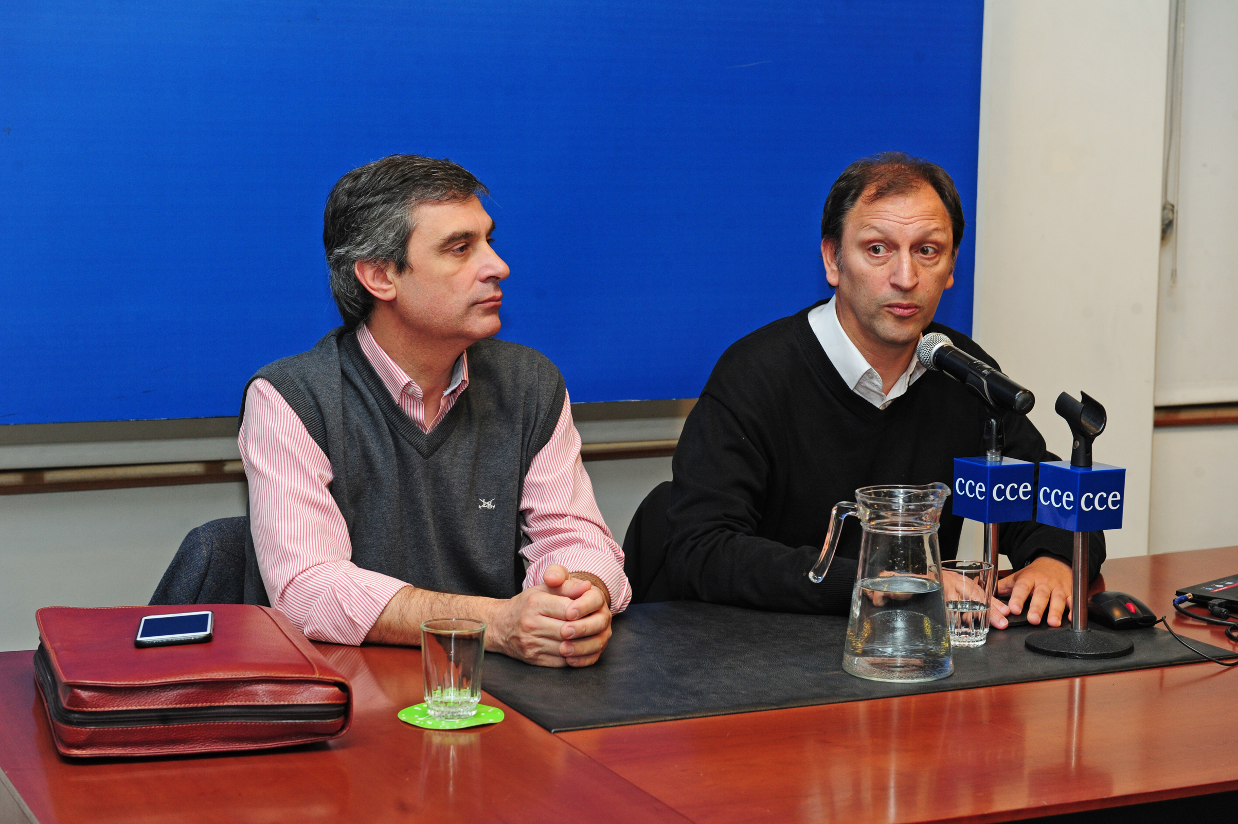 Director de OPP, Álvaro García junto a Sergio Mautone, Director Nacional de Cultura