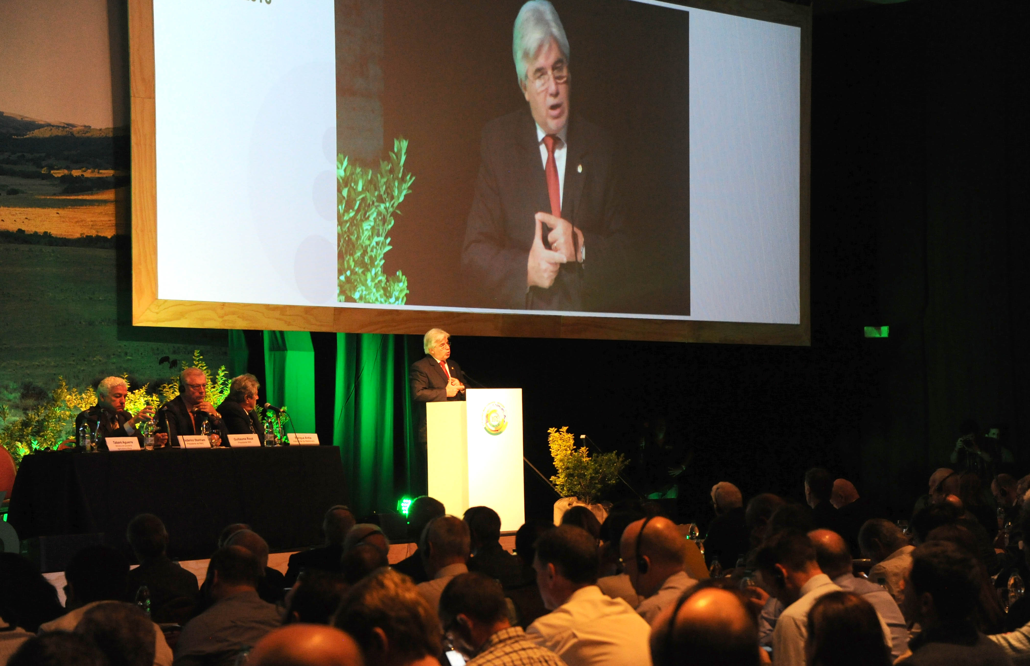 Tabaré Aguerre, en la apertura oficial del 21° Congreso Mundial de la Carne