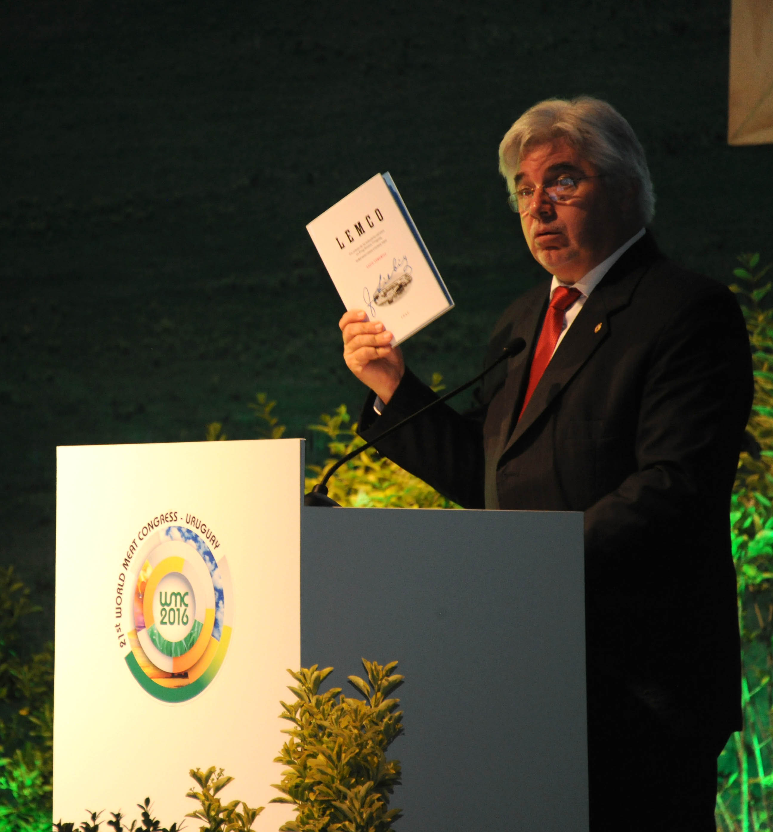 Tabaré Aguerre, en la apertura oficial del 21° Congreso Mundial de la Carne