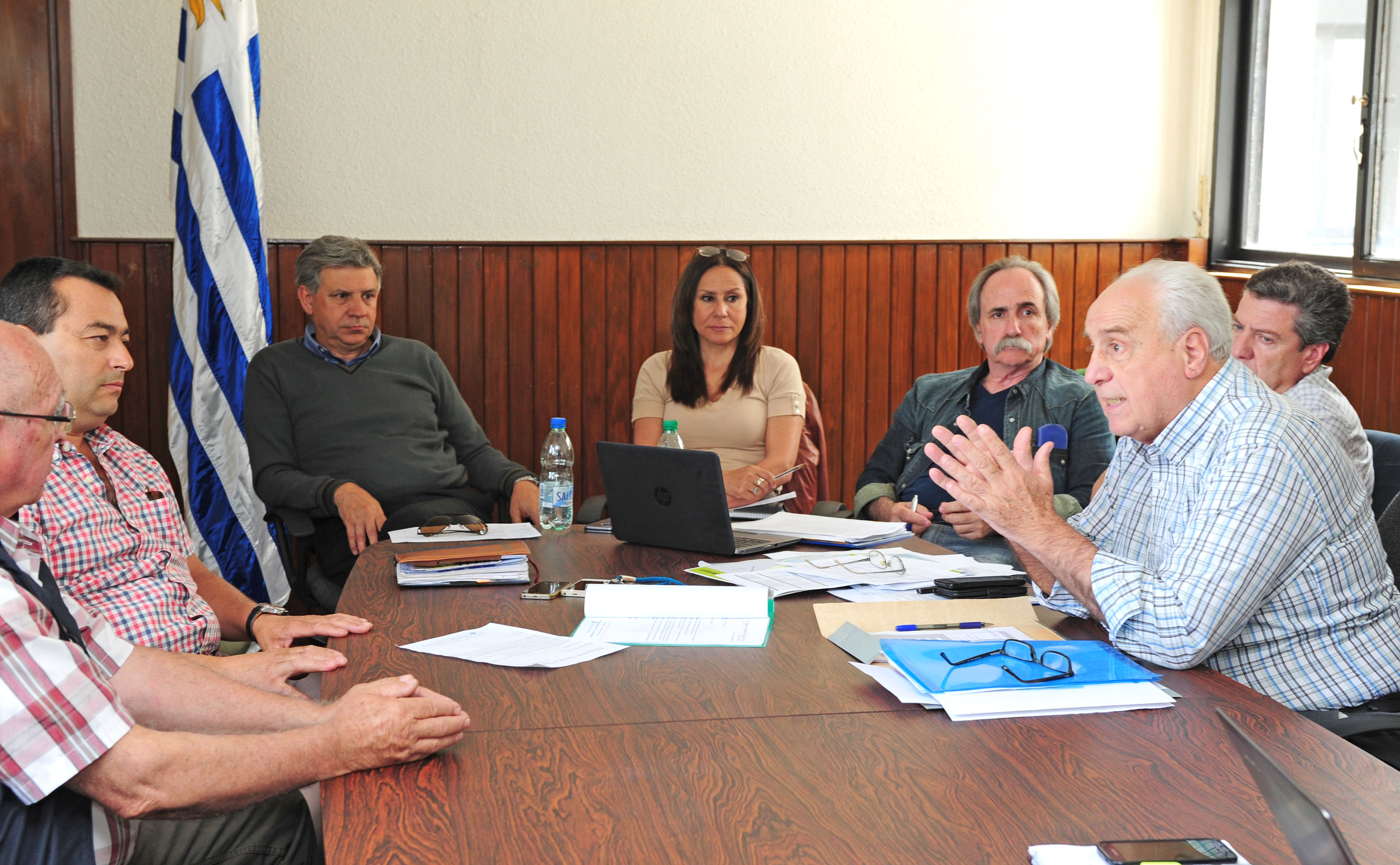 Ministro de Transporte y Obras Públicas, Víctor Rossi en la ciudad de Treinta y Tres