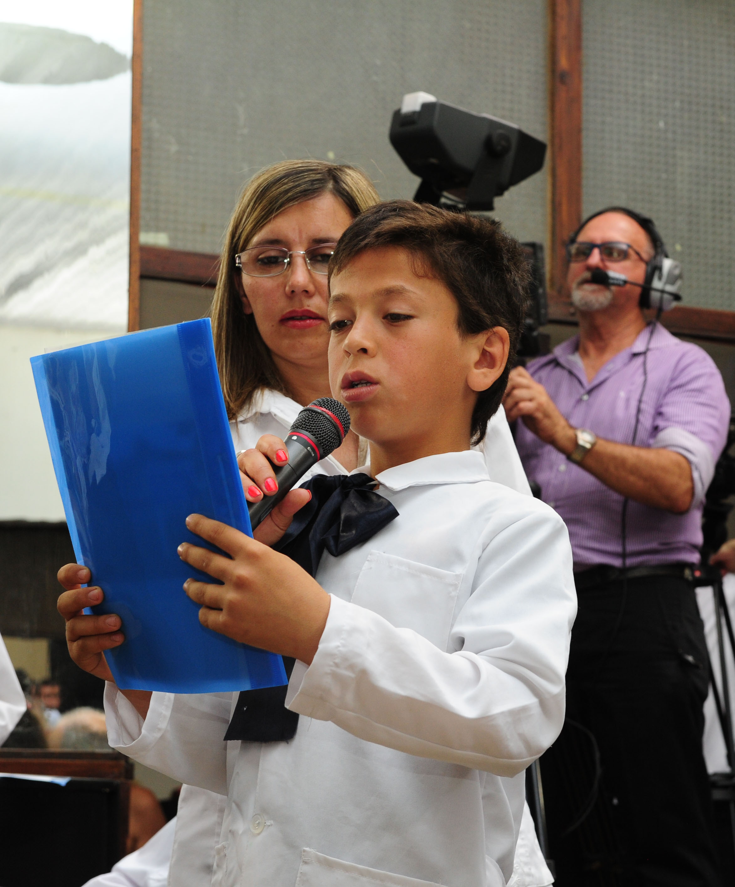 Escolar realiza su intervención