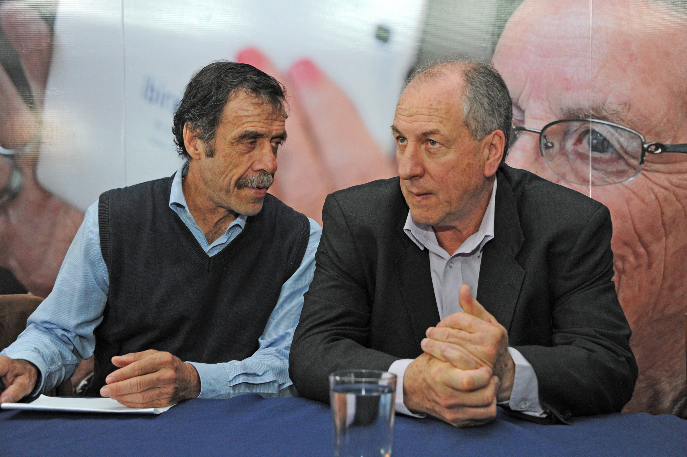 Miguel Brechner junto a Ernesto Murro