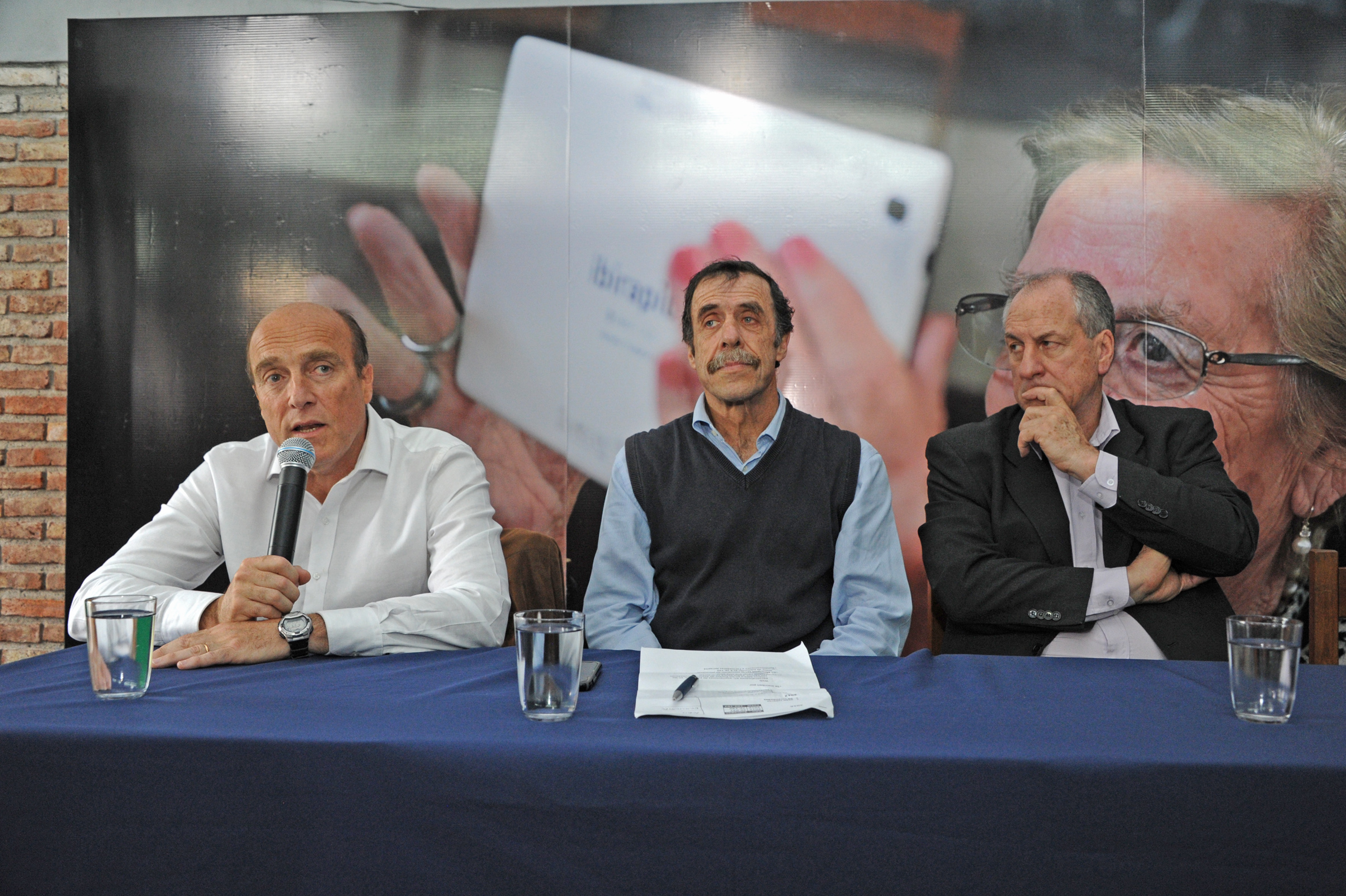 Daniel Martínez, Intendente de Montevideo, haciendo uso de la palabra